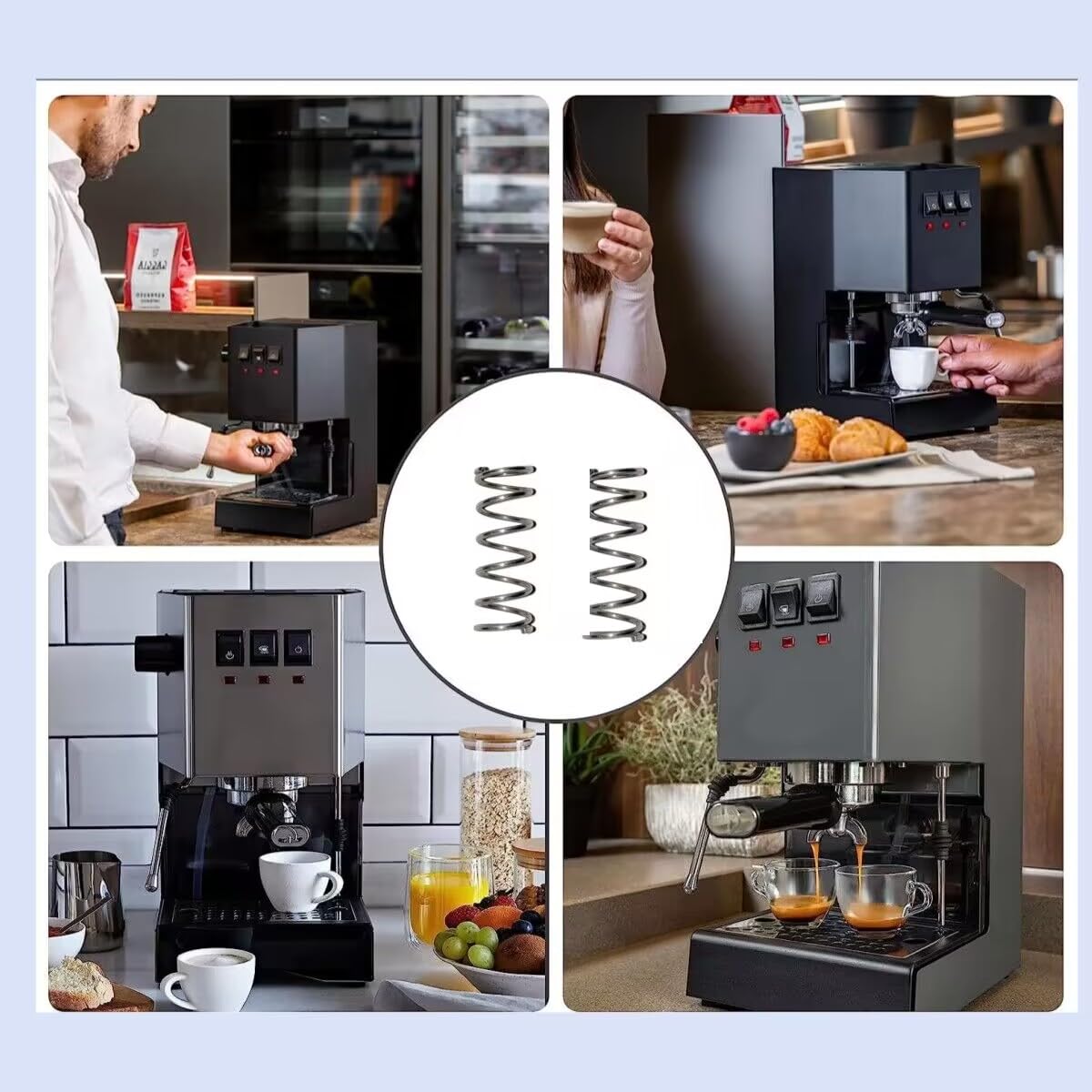 Duoduo Coffee Bar Accessories Compatible With Gaggia Classic Pro Mod Parts Opv Mod 9 Bar Opv Spring(2 Pc)