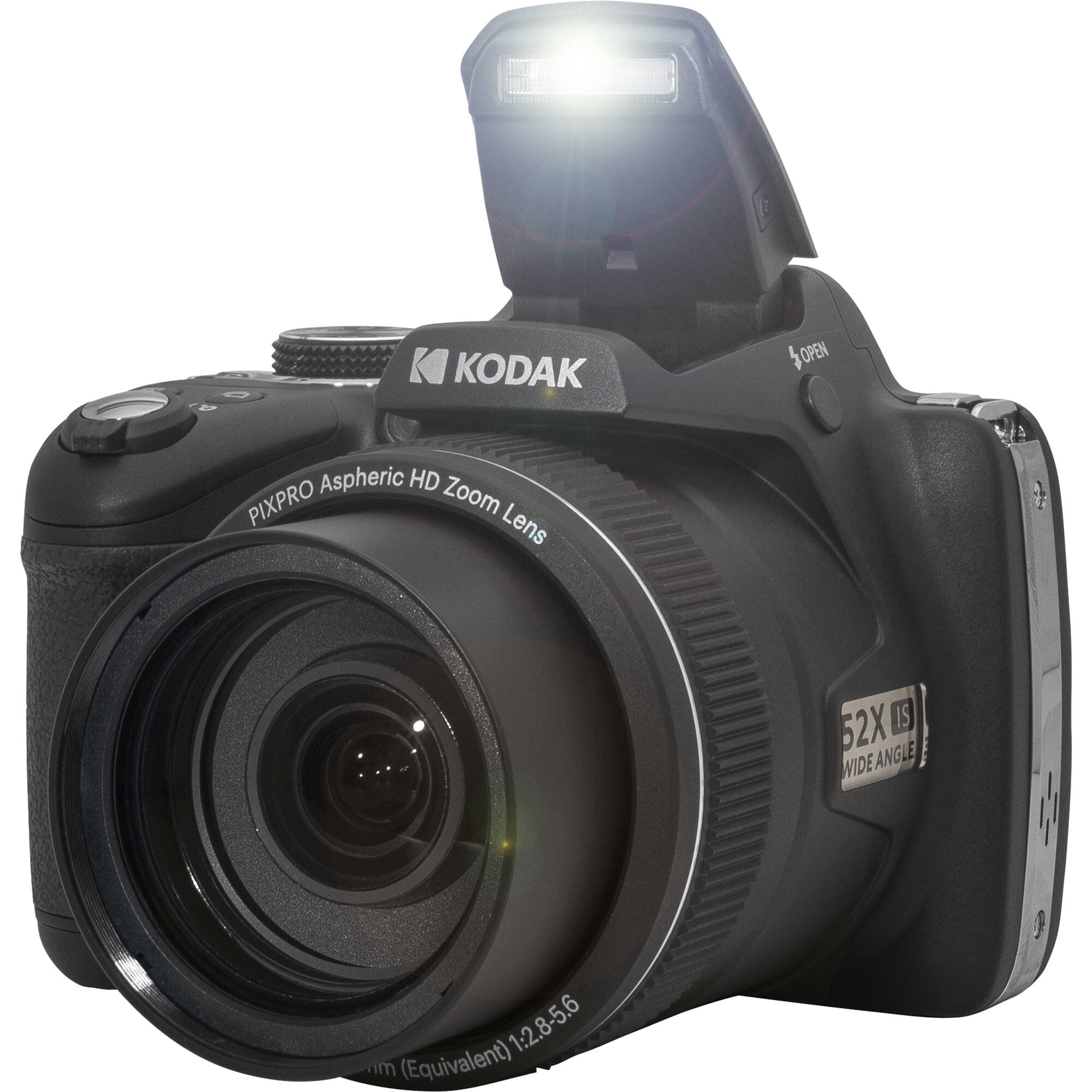 Kodak Pixpro Az528 Digital Camera (Black) Bundle With 32Gb Memory Card + Camera Case + Memory Card Wallet + Screen Protectors +