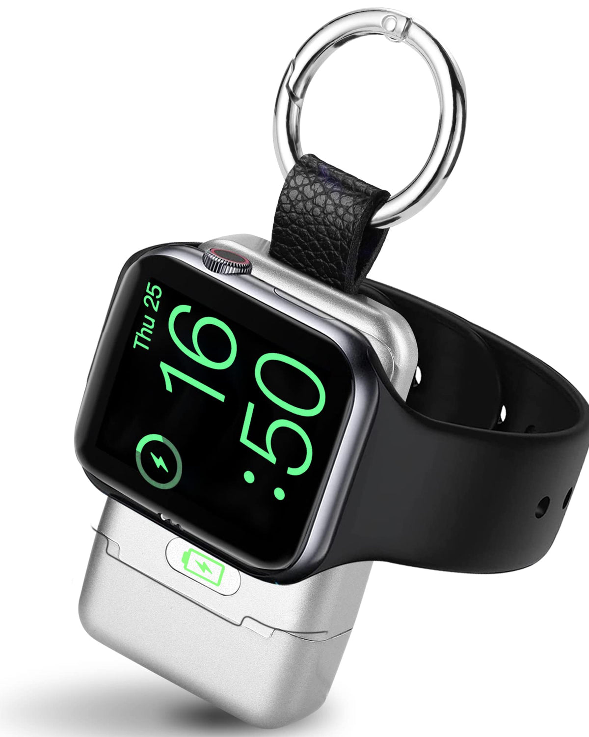 Huoto Portable Wireless Charger For Apple Watch, Iwatch Charger 1400Mah Smart Keychain Power Bank,Portable Magnetic Iwatch Charger For Apple Watch Series 9/8/7/6/Se/5/4/3/2/1/Uitra/Uitra 2