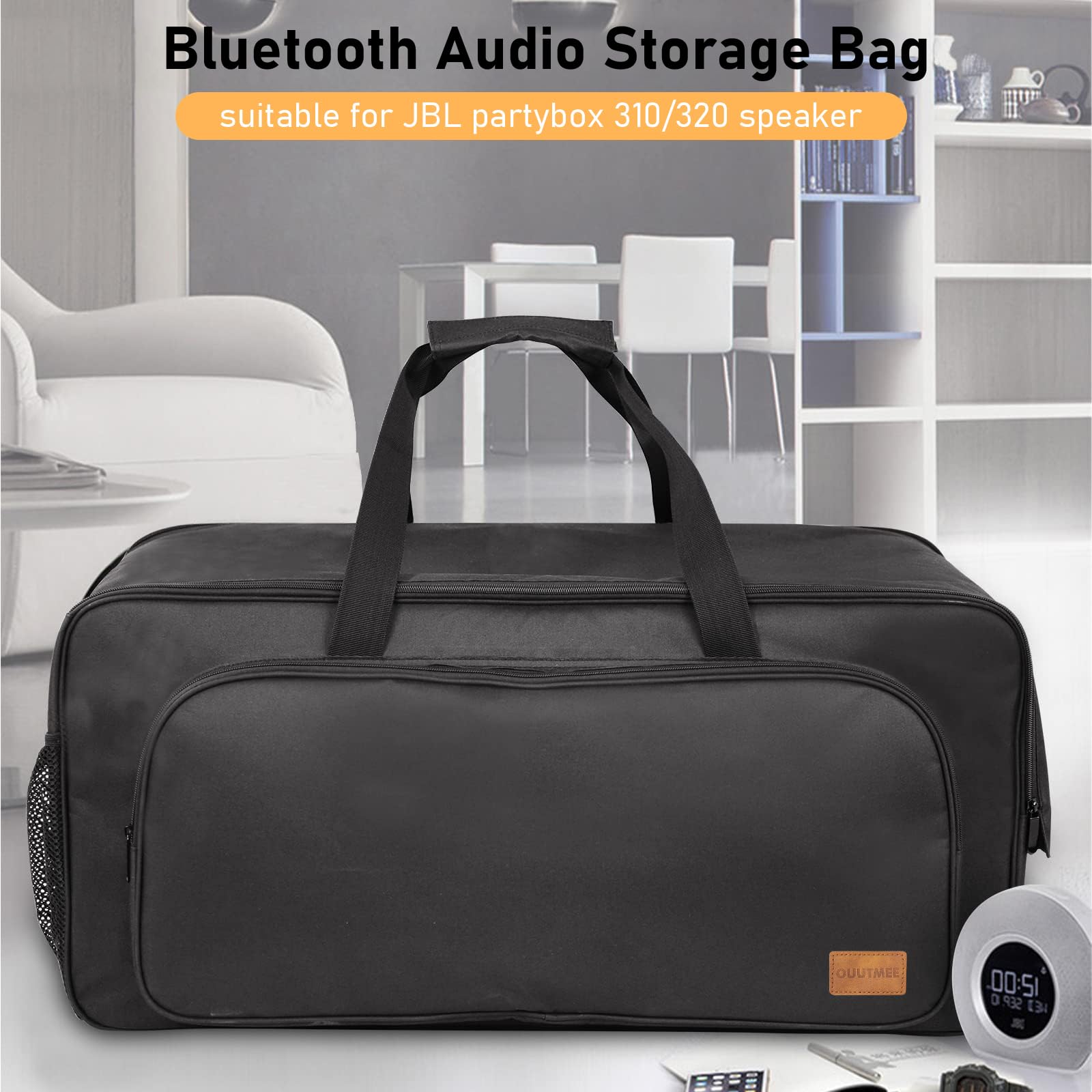 Ouutmee 28.3    13.8    15.1   Speaker Tote Bag Compatible With Jbl Party Box 310/320 Multifunctional Storage Case