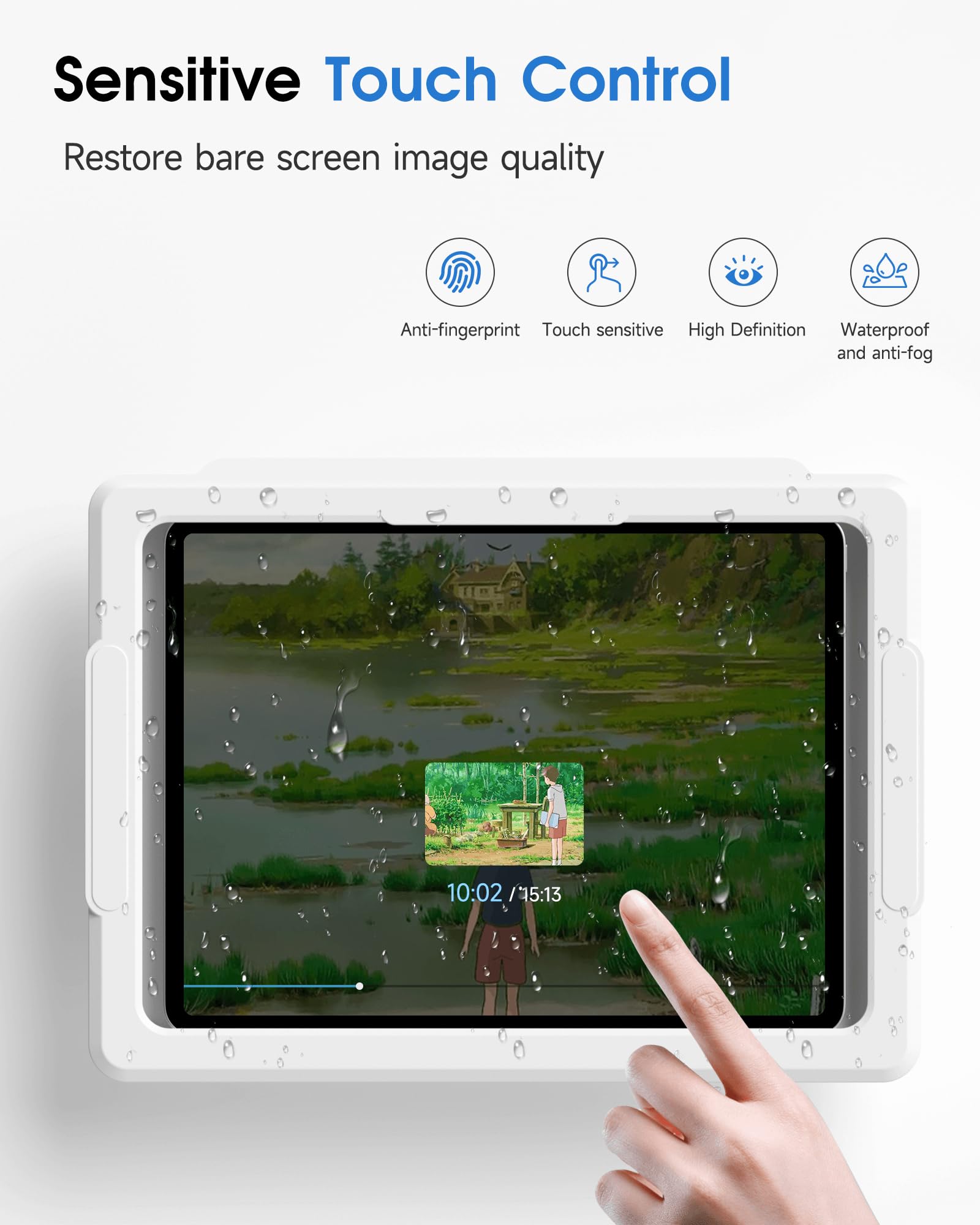 Mistriddle Shower Ipad Holder Waterproof With 480 Rotation Retractable Adjustable, Wall Mount Up To 11, Shower Tablet Holder For