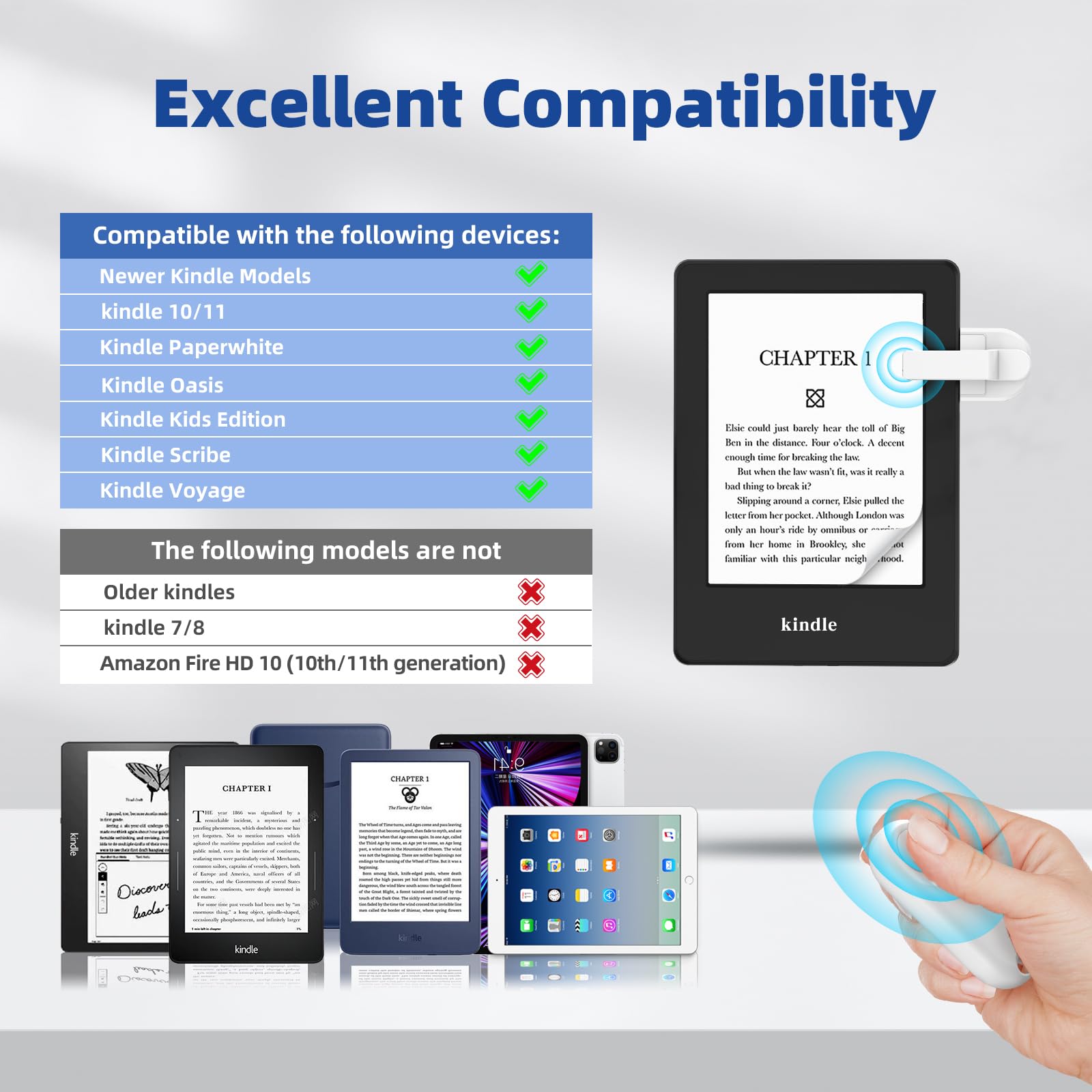 Page Turner For Kindle Remote Control Page Turner Clicker For Kindle Paperwhite Oasis Kobo Ereaders Reading Novels Kindle Access