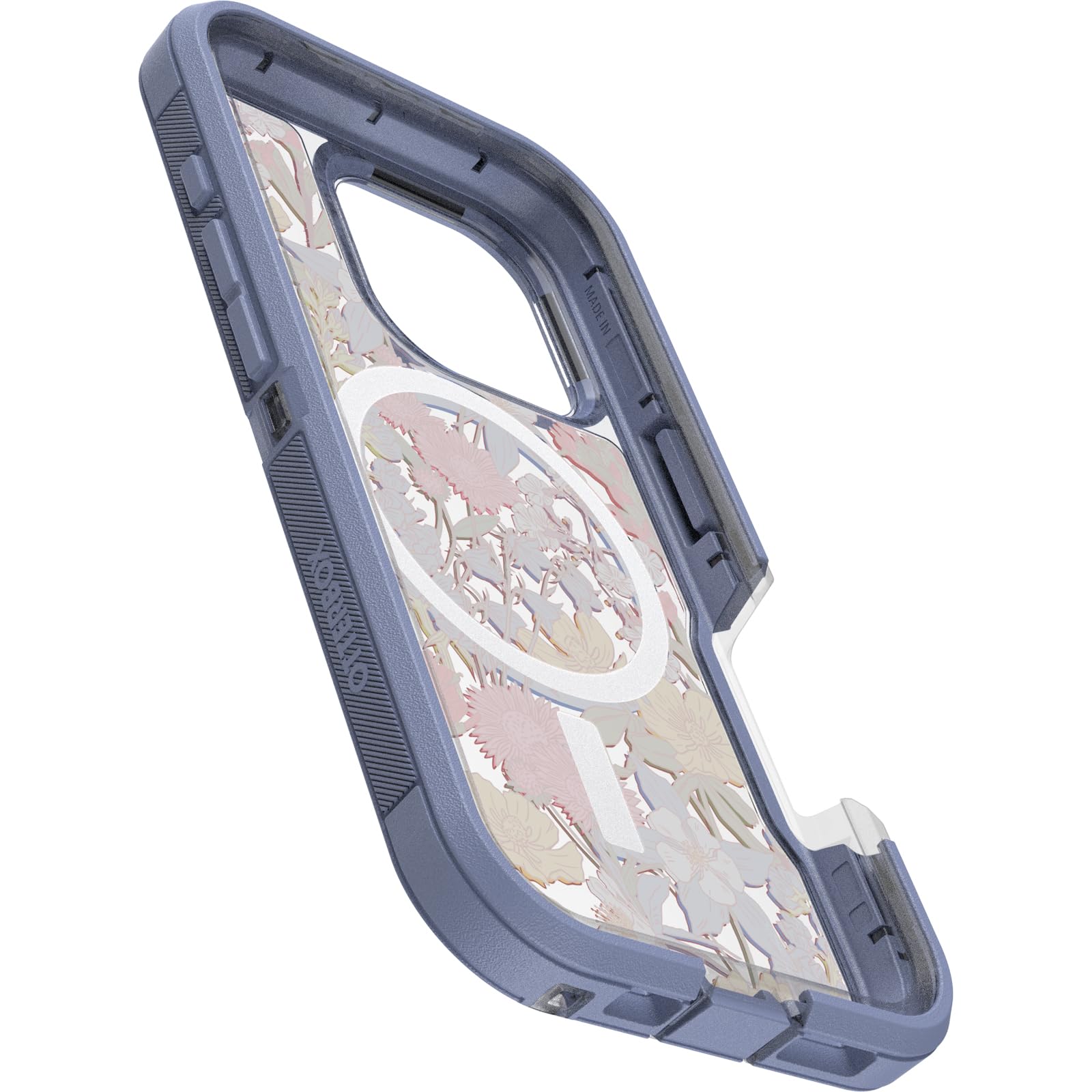 Otterbox Iphone 16 Pro Defender Series Xt Clear Case   Floral Purple