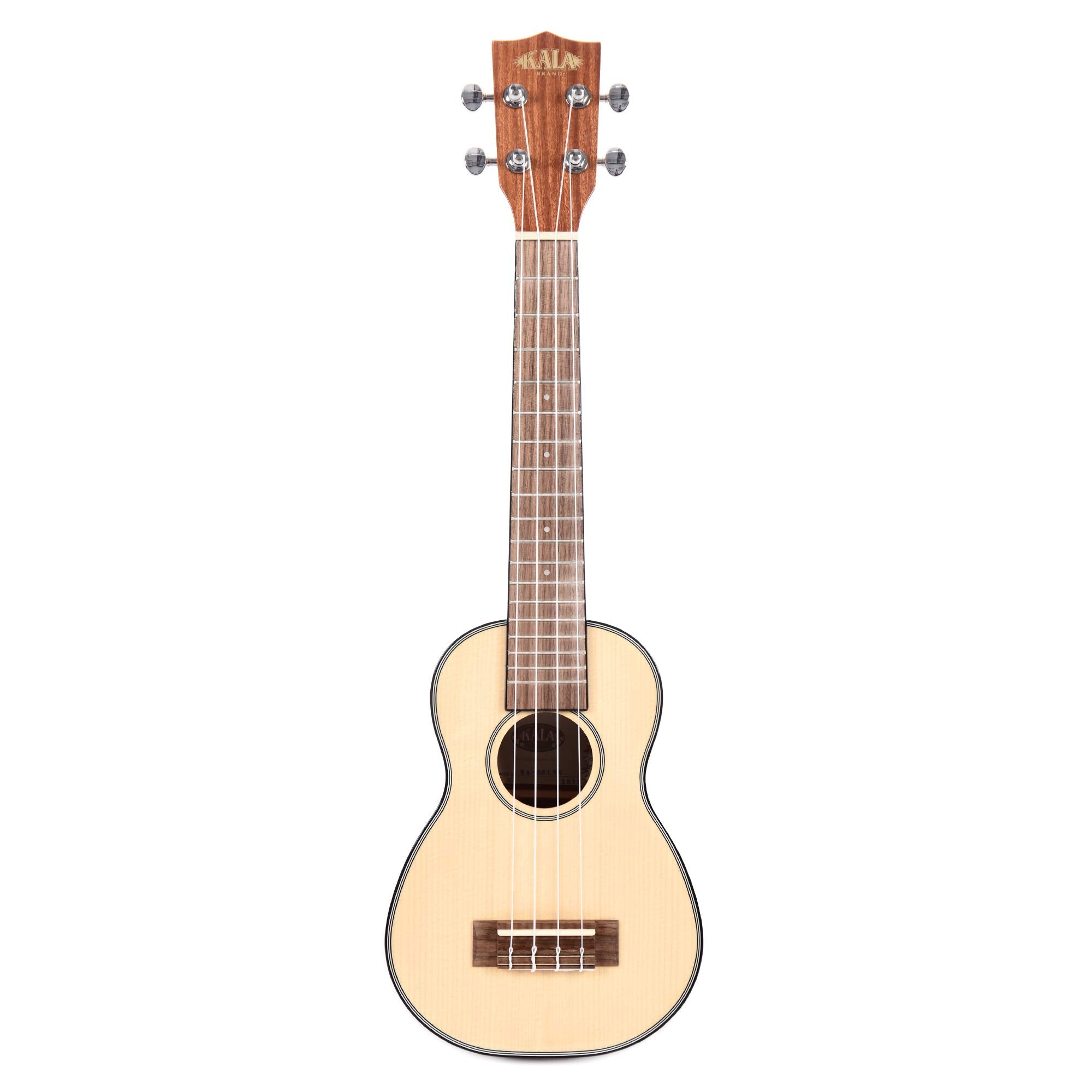 Kala Ka Sslng Soprano Long Neck   Solid Spruce Top / Mahogany Ukulele, Natural, Soprano