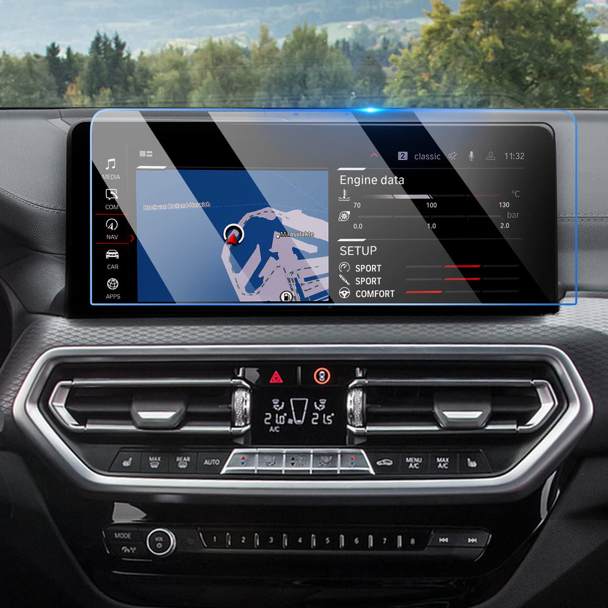 Ttcr Ii Compatible With 2022 2024 Bmw X3 Screen Protector, For X4 Touchscreen Protector 2022 204, 12.3 Inch Tempered Glass Prote
