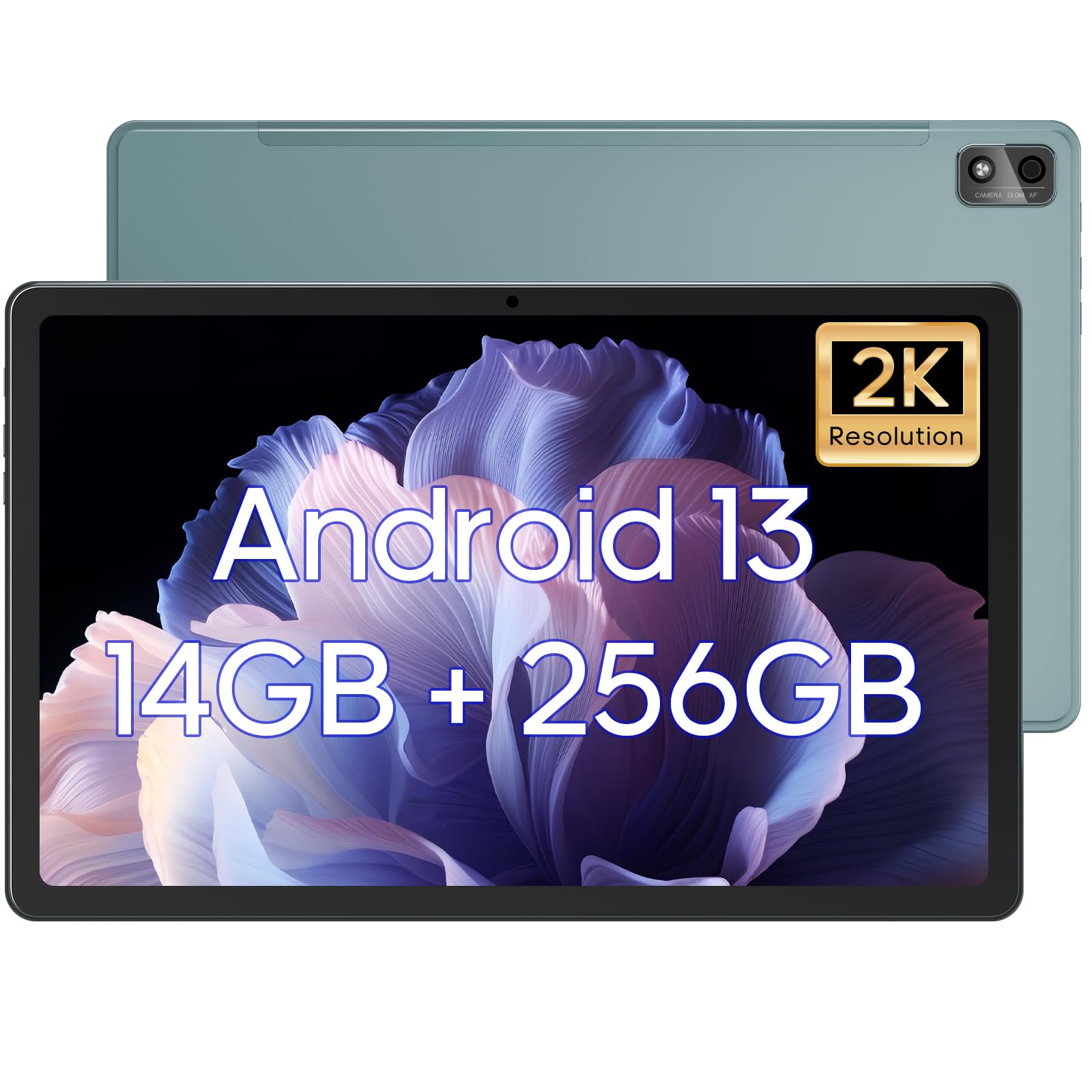 11 Inch Tablet, 14(6+8) GB&256GB Storage(Expand to 512GB) Android 13 Tablet, with 2000x1200 IPS HD Touch Screen, Dual Stereo Spe
