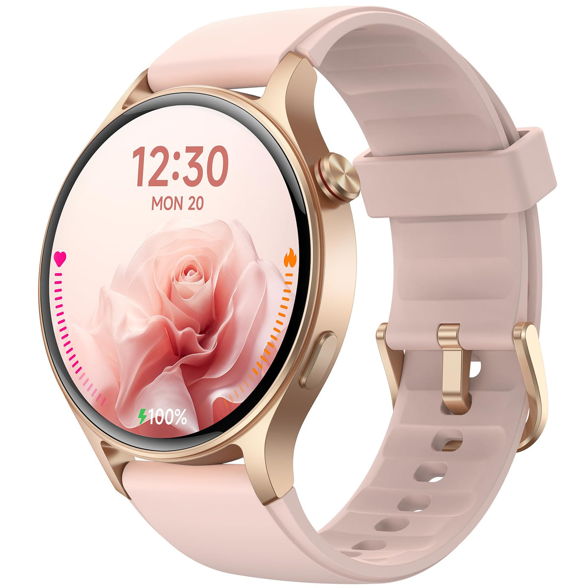 Fitpolo Smart Watch For Women,1.3'' Amoled Touchscreen Fitness Tracker, Make/Answer Calls, Heart Rate Spo2 Monitor, Ip68 Waterpr