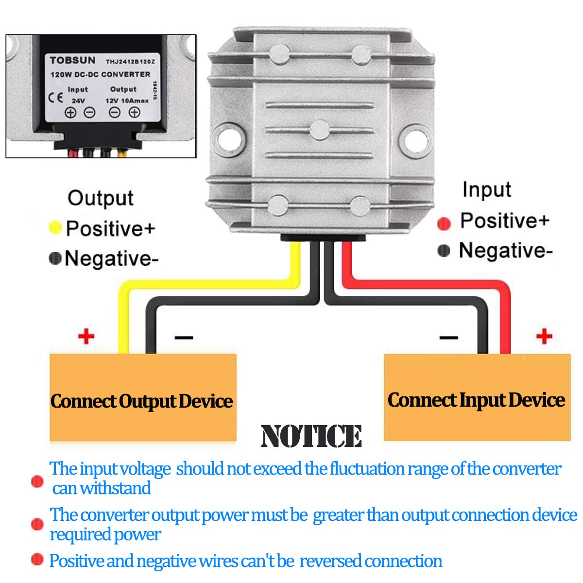 Homelylife Dc 24V Step Down To 12V 10A 120W Dc Dc Converter Regulator Waterproof Voltage Buck Converter Reducer Module Transform
