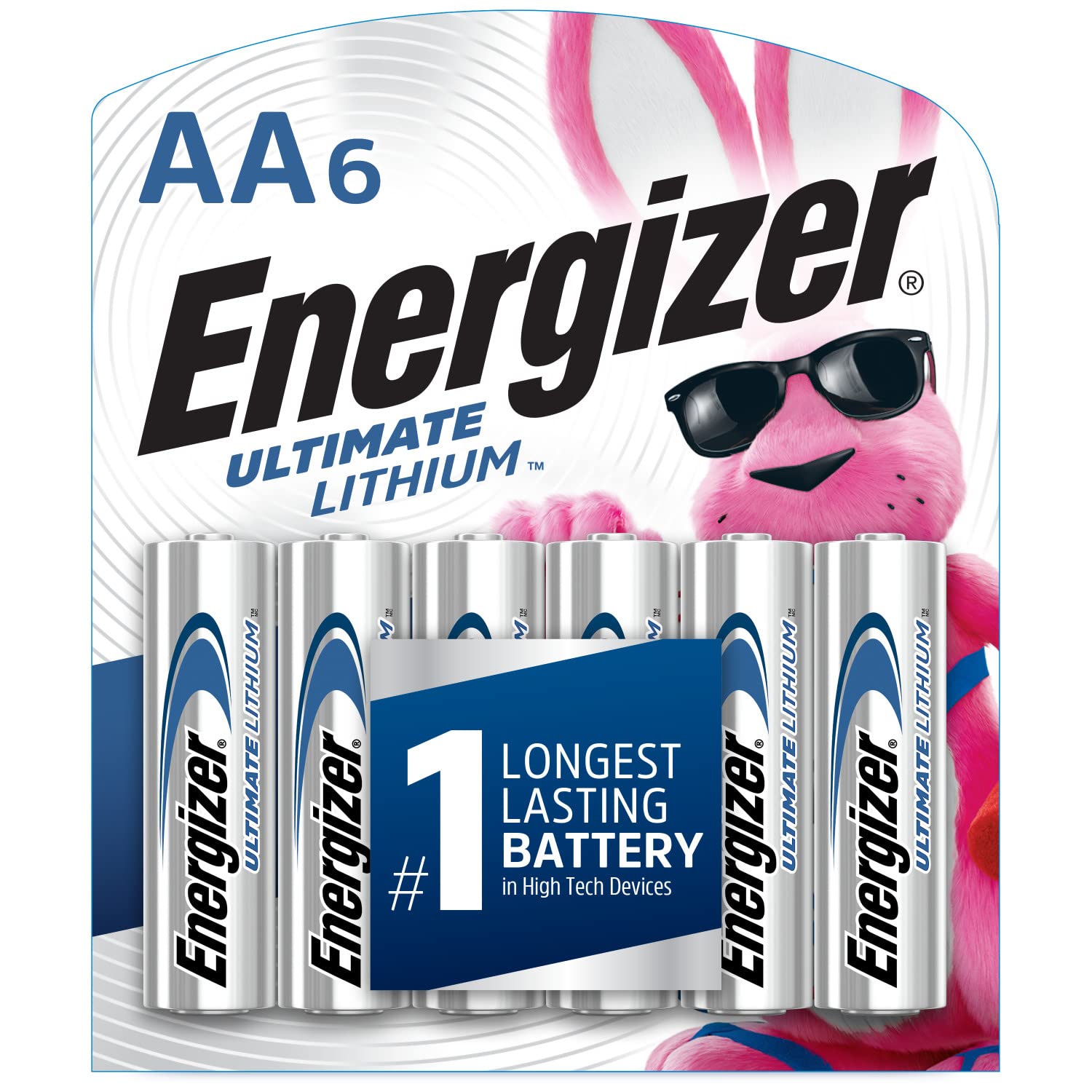 Energizer Ultimate Lithium Aa Batteries (6 Pack), 1.5V Lithium Double A Batteries