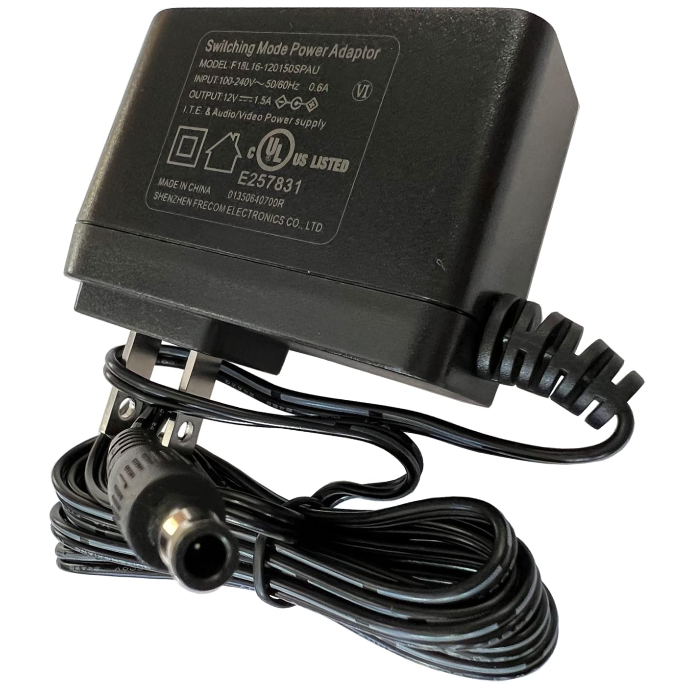 Ul 12V 1.5A Ac/Dc Adapter Compatible With Casio Cdp-S100 Cdp-S100Bk Cdp-S110 Cdp-S150 Cdp-S350 Cdp-S160 Ep-S120 Ep-S130 Ep-S320