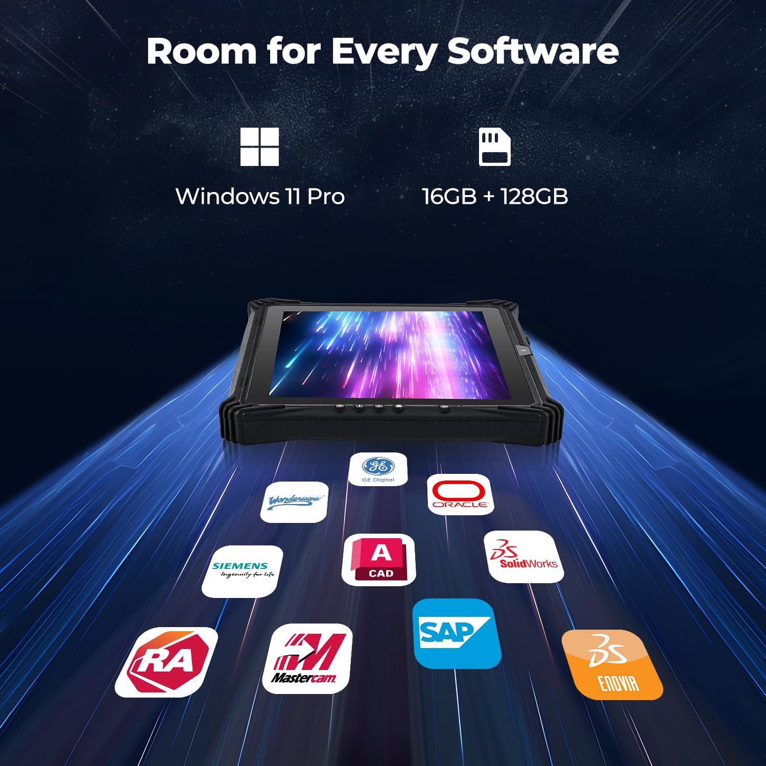 Munbyn Rugged Tablet Irt09, 12.2'' Windows 11 Pro Durable Tablet, Intel N5105, 16Gb+128Gb, 4G Lte Tablet For Work,650 Nit Outdoo