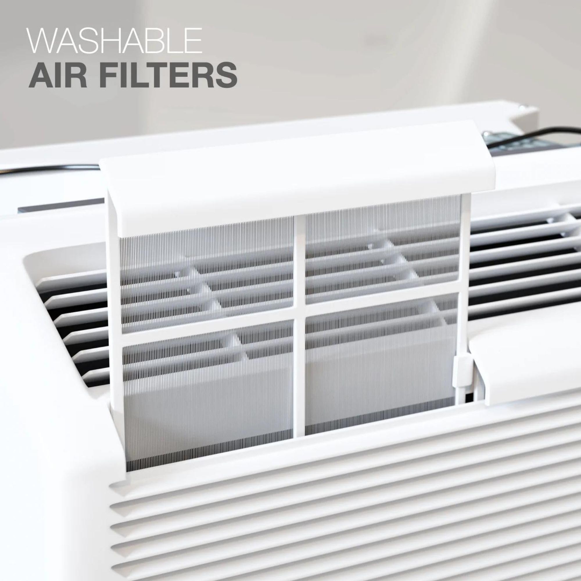 Cooper & Hunter 9,000 Btu Ptac Packaged Terminal Air Conditioner & Heat Pump - Built-In 3.5Kw Electric Heater - Includes Wireles