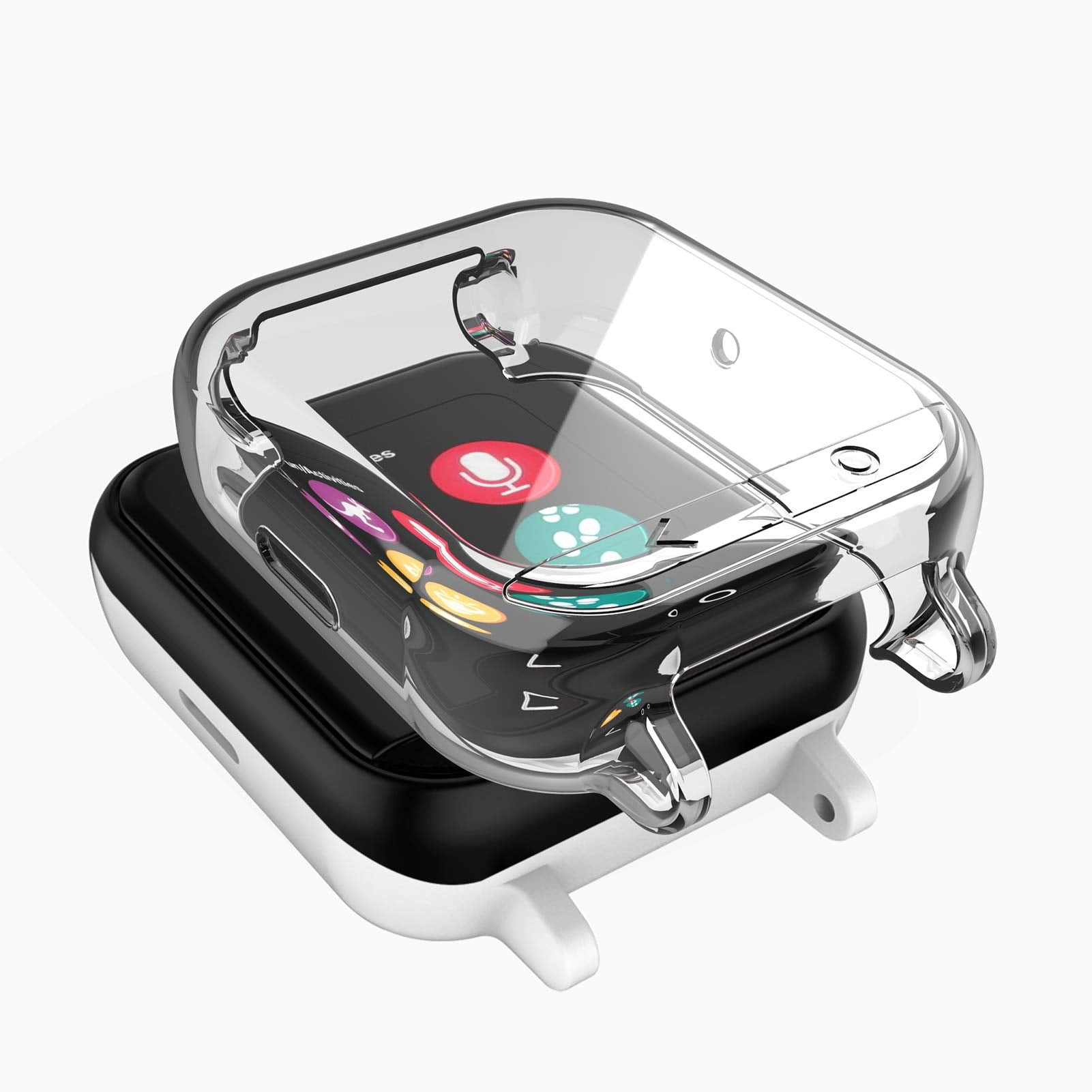 4 Pack Case Compatible For Gizmo Watch Screen Protector For Kids, Geordgy Overall Protective Case Ultra Thin Cover Bumper Shell