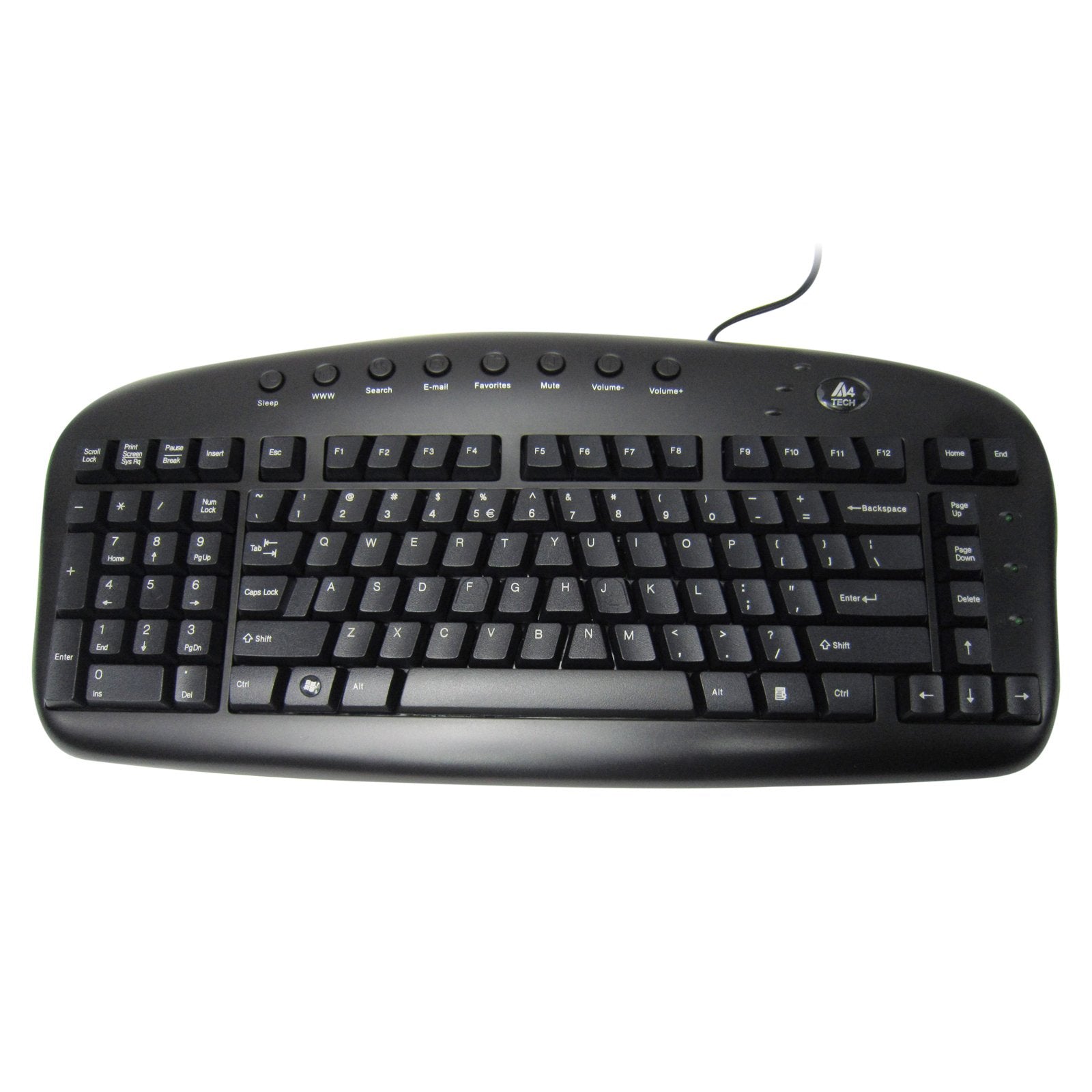 Ergonomic Left Handed Keyboard For Business/Accounting - 8 Multimedia Hotkeys - Eliminates Rsi And Carpal Tunnel - Patented Natu