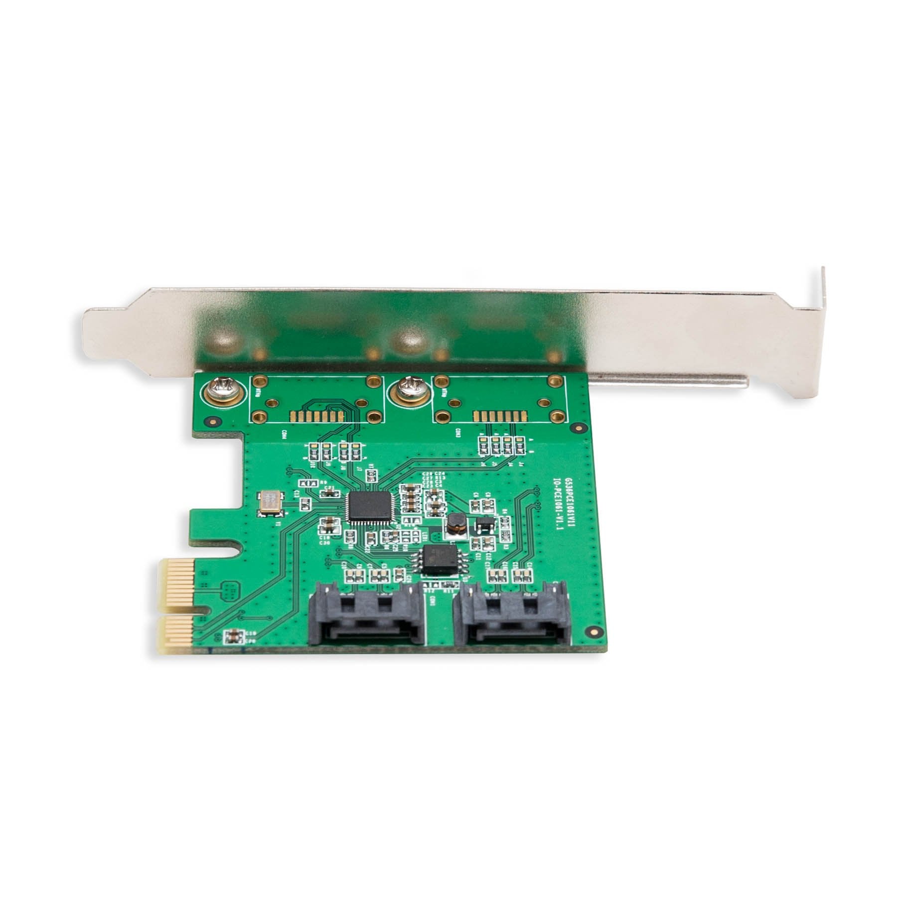 Io Crest 2 Port Pci E 2.0 X1 Sata Iii 6Gbps Raid Controller Card With Hyperduo Asmedia Asm1061R With Low Profile Bracket Si Pex4