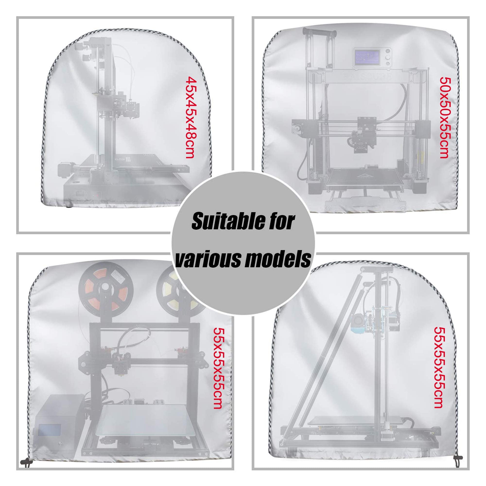 Befenybay 3D Printer Protective Cover,Waterproof Cover, Dust Cover For Creality Ender 3/Ender 3 Pro And Other 3D Printer