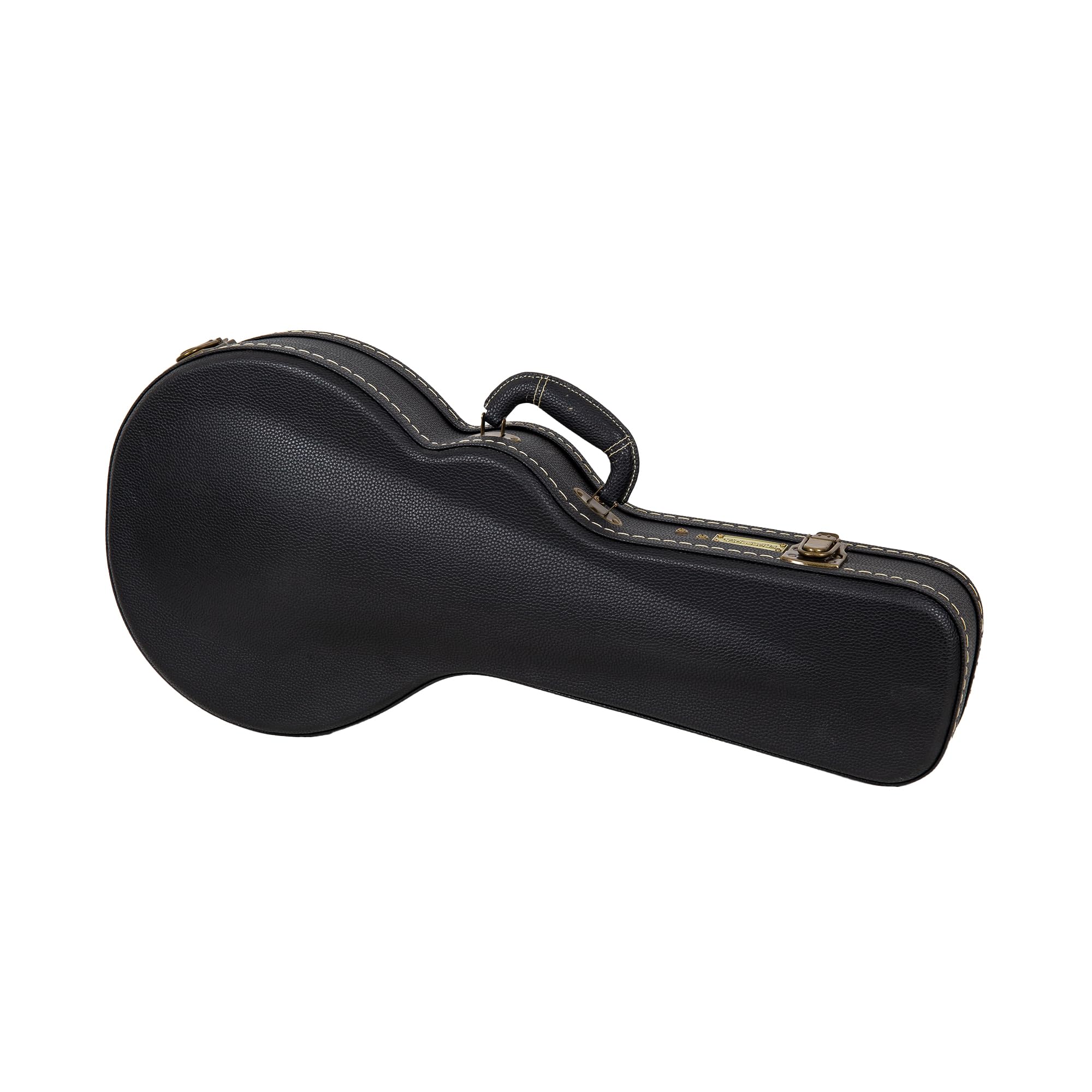 Crossrock F-Style Mandolin Hardshell Case, Vintage Hardware, Sponge Lining, Metal Feet, Storage Space-Black (Crw520Mfbk)