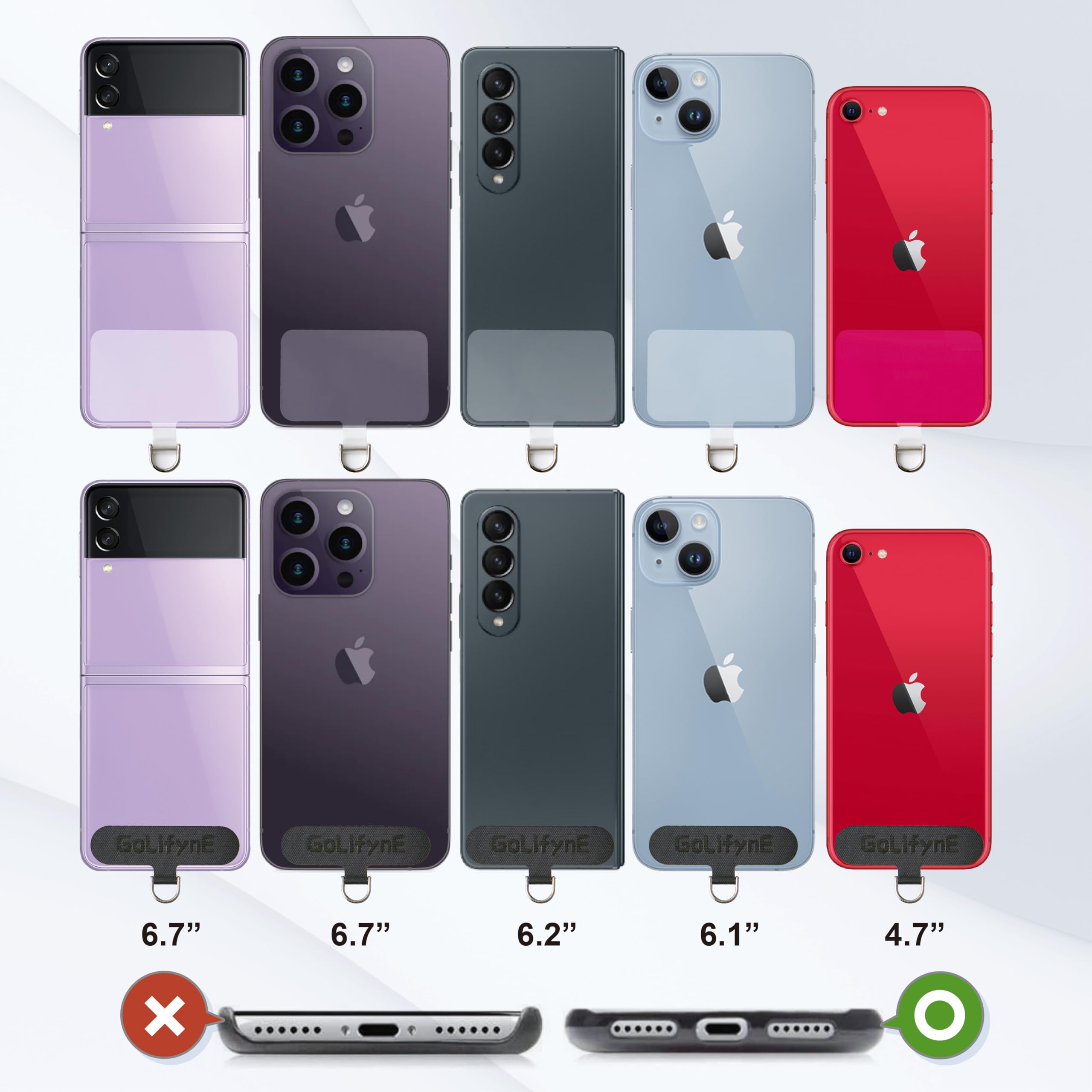 Golifyne Universal Phone Lanyard, Anti-Theft Crossbody Strap For Iphone 16 Pro Max And Most Smartphones, Adjustable Cell Phone N