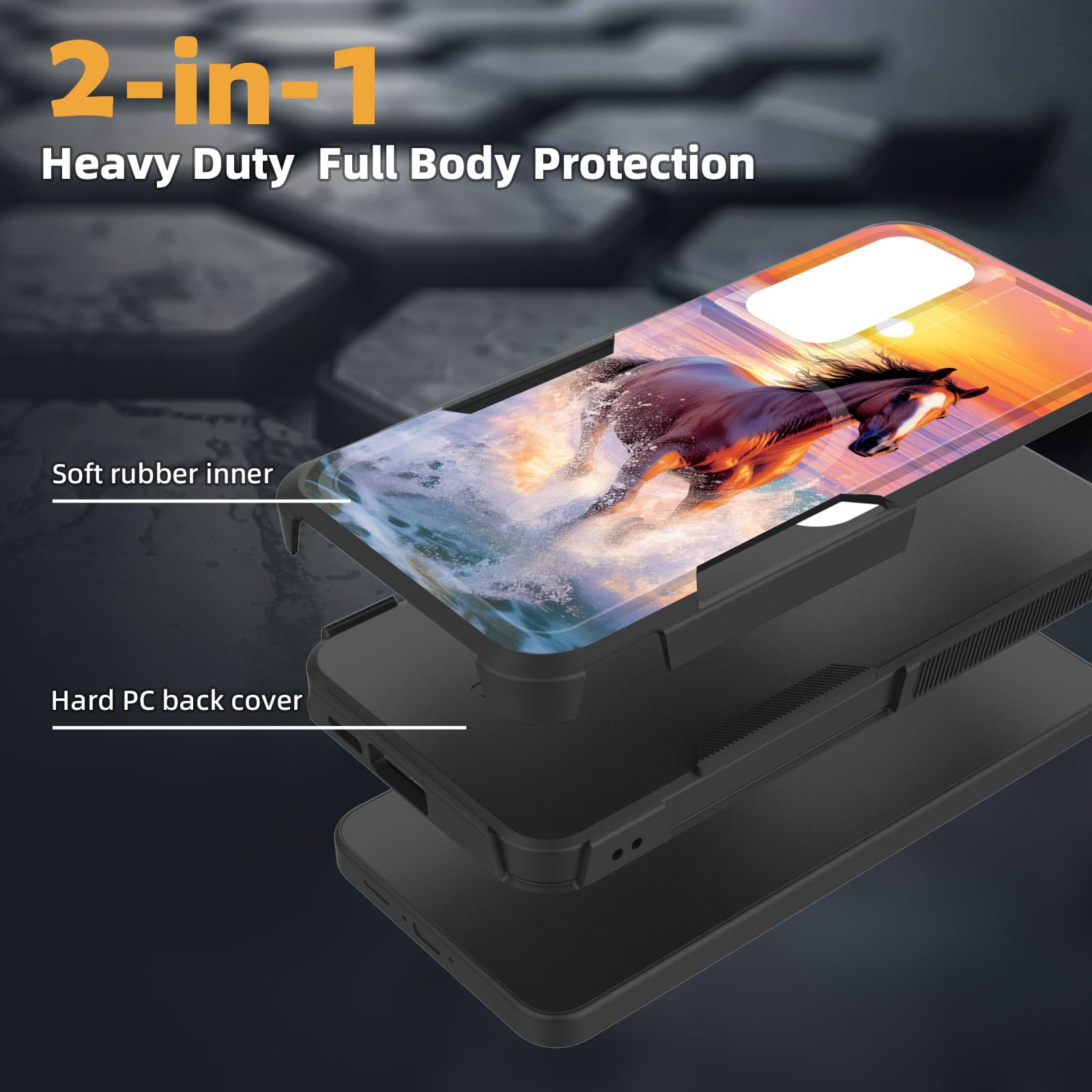 Zqlplzr Magnetic For Galaxy S24 Fe Case,[Compatible With Magsafe] [Military Grade Drop Protection] Heavy Duty Shockproof Phone C