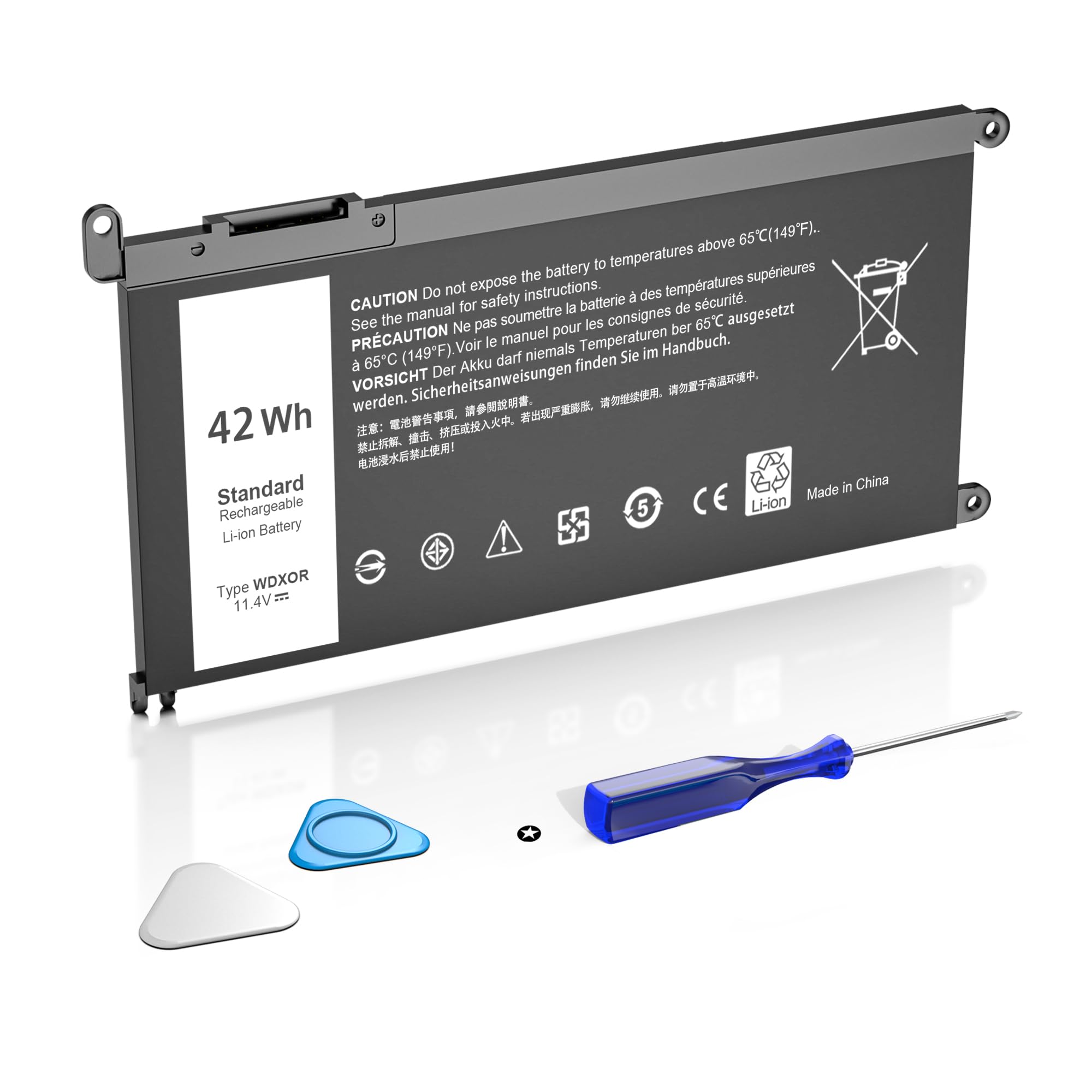 YUERYE 42WH WDX0R Battery Compatible with Dell Inspiron 13 15 5000 7000 Series 15 7573 7579 7560 7570 7569 5570 5567 5565 5568 5