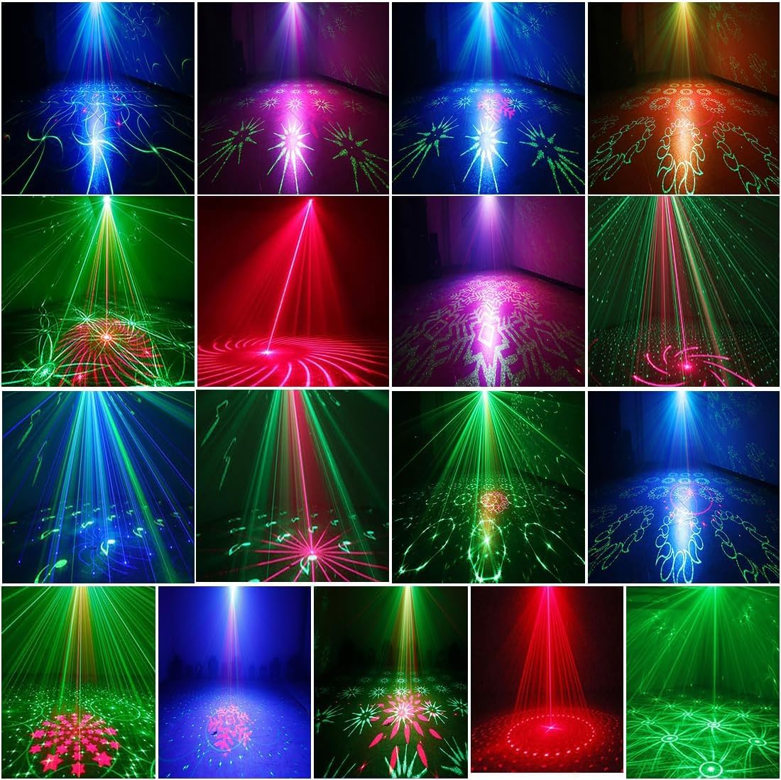 Party Lights Dj Disco Lights,Strobe Stage Light Sound Activated Laser Light Stage Projector With Remote Control For Gift Parties