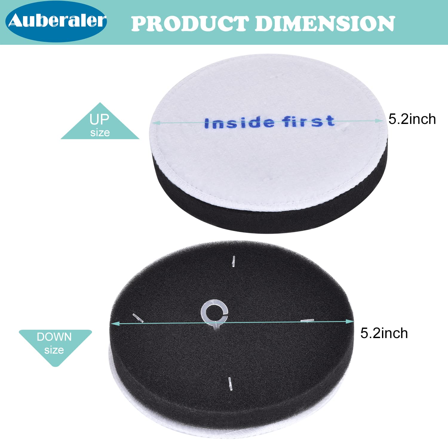 Auberaler Foam Filters 6 Pack for Eureka NEU180 Series, Model Neu180, Lightweight Design