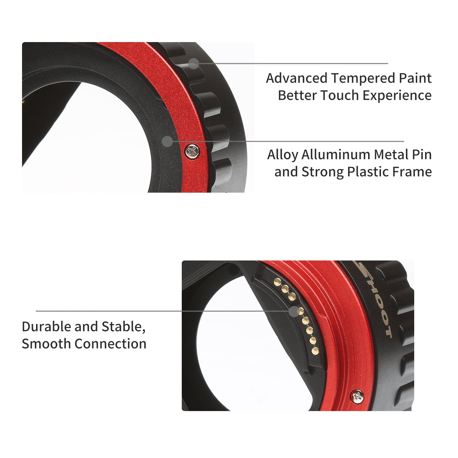 D&F Af Auto Focus Macro Extension Tube Set Eos Ef/Ef S Lens Close Ups For Canon Eos Ef Lens Such As Canon 7D,500D,600D,700D,5D,