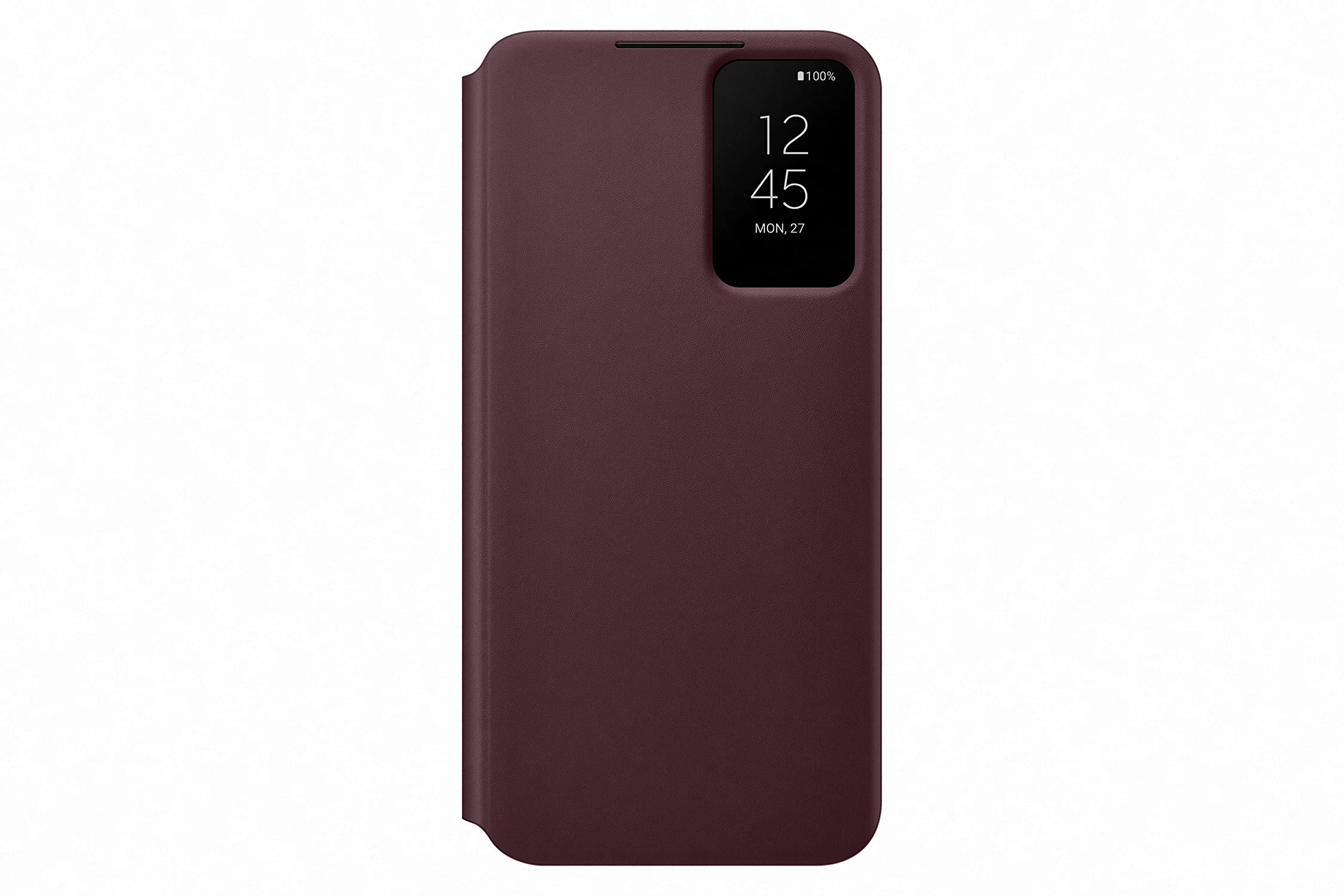 Samsung Official S22+ Smart Clear View Cover - Burgundy