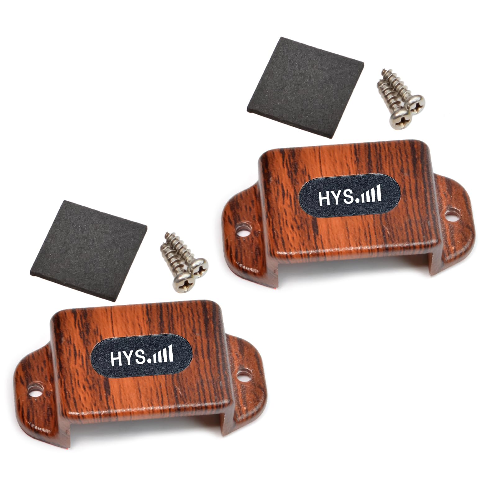 Hys Two Way Radio Single Side Radio Car Mount, Car Radio Mounting Kit With Screws For Handheld Cb Radio & Vhf Uhf Walkie Talkie (Packing Of 2Pcs)