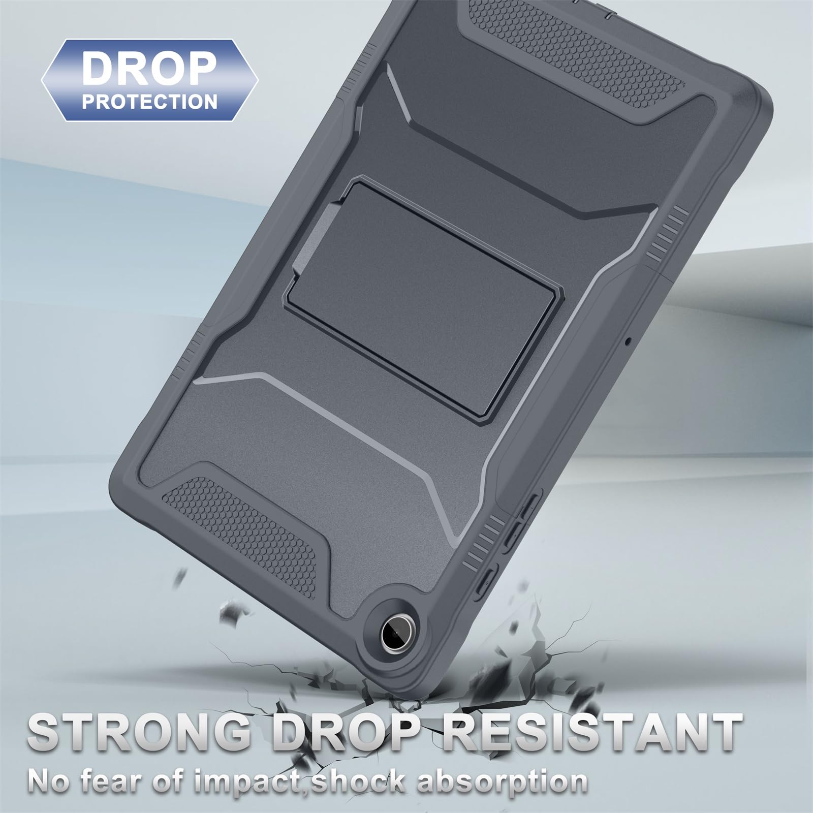 Soke Case For Samsung Galaxy Tab A9 Plus 2023, With Built In Screen Protector And Kickstand, Rugged Full Body Protective Cover F