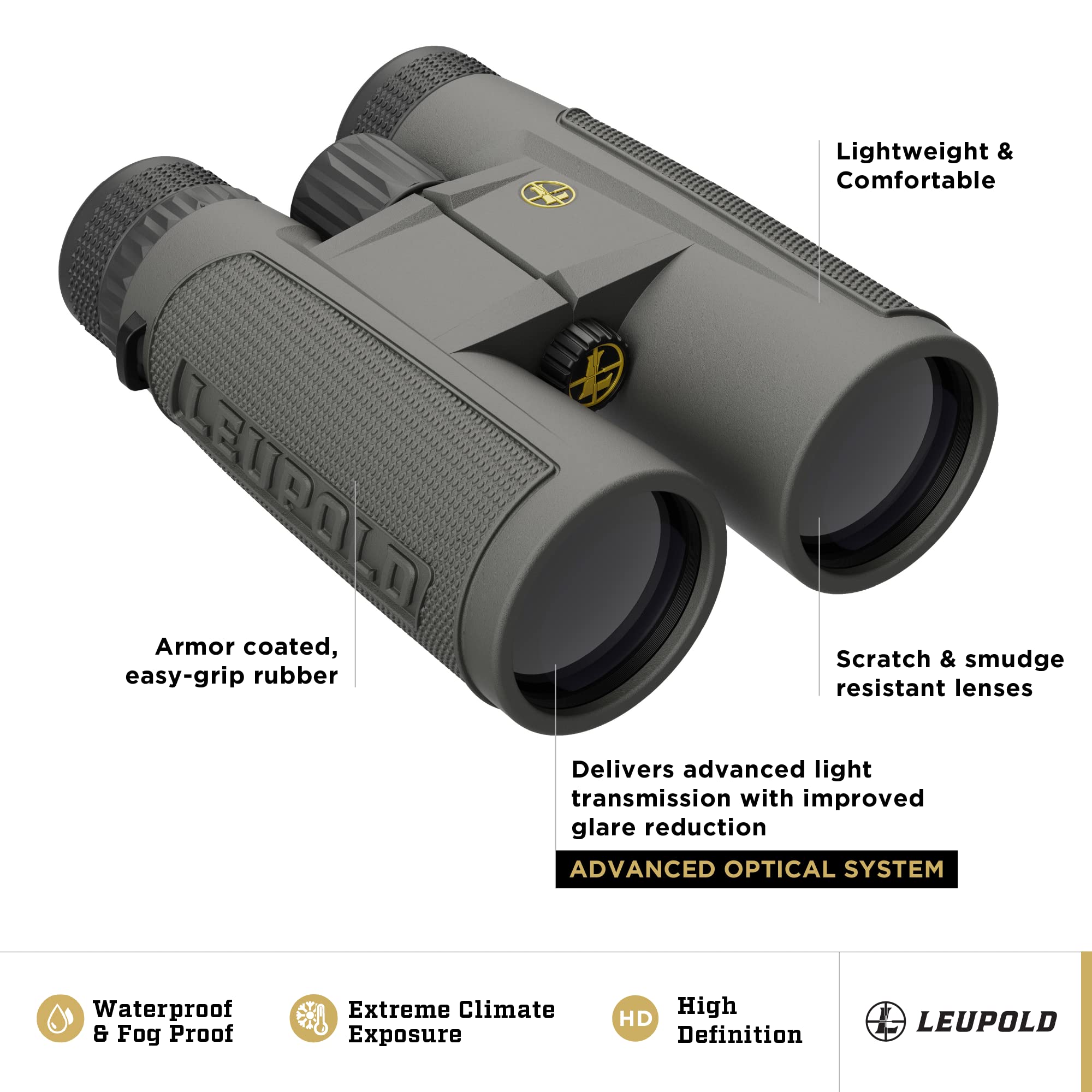 Leupold Bx 1 Mckenzie Hd Binoculars, 12X50Mm (181175)