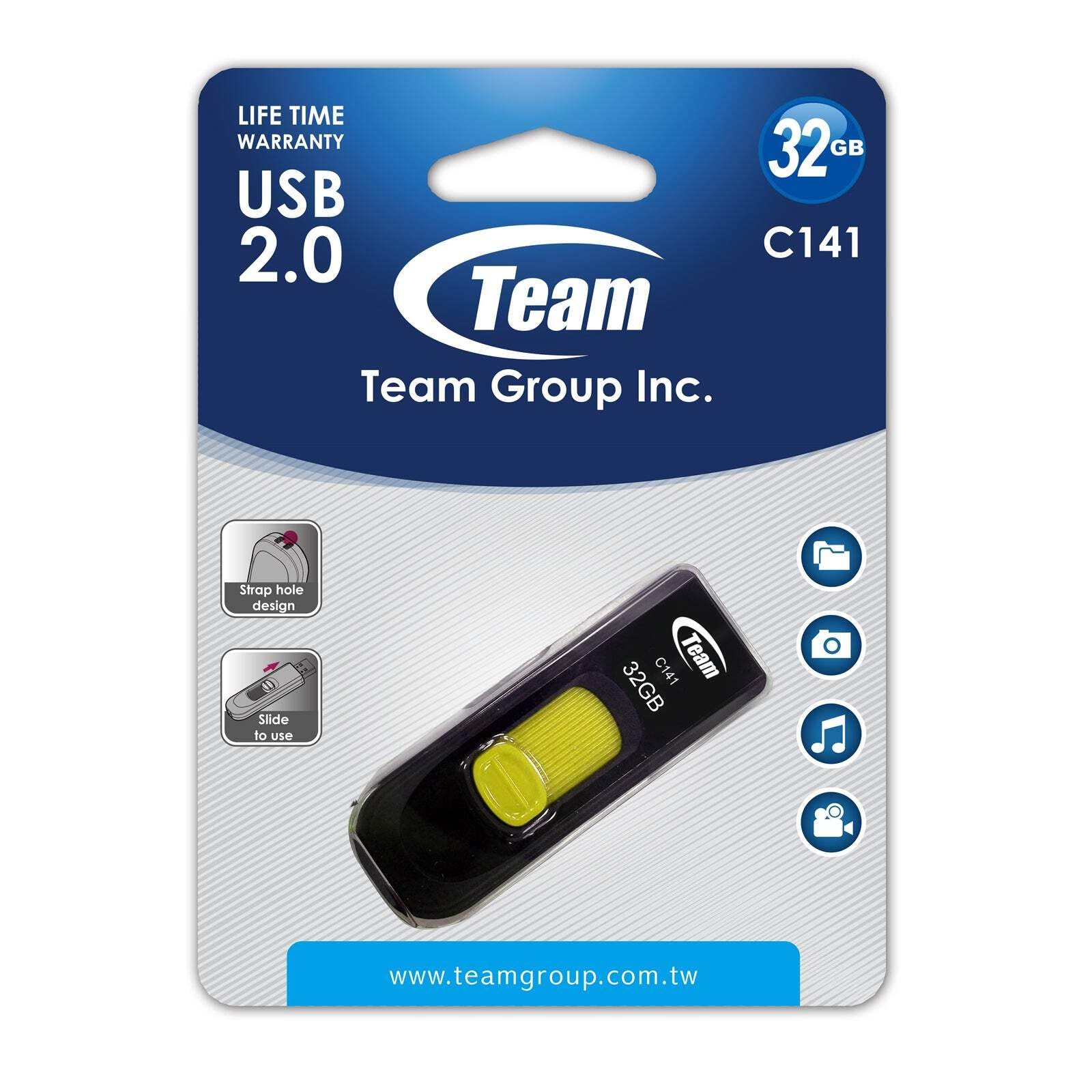 Team TC14132GY01 C141 32GB USB Flash Drive Model