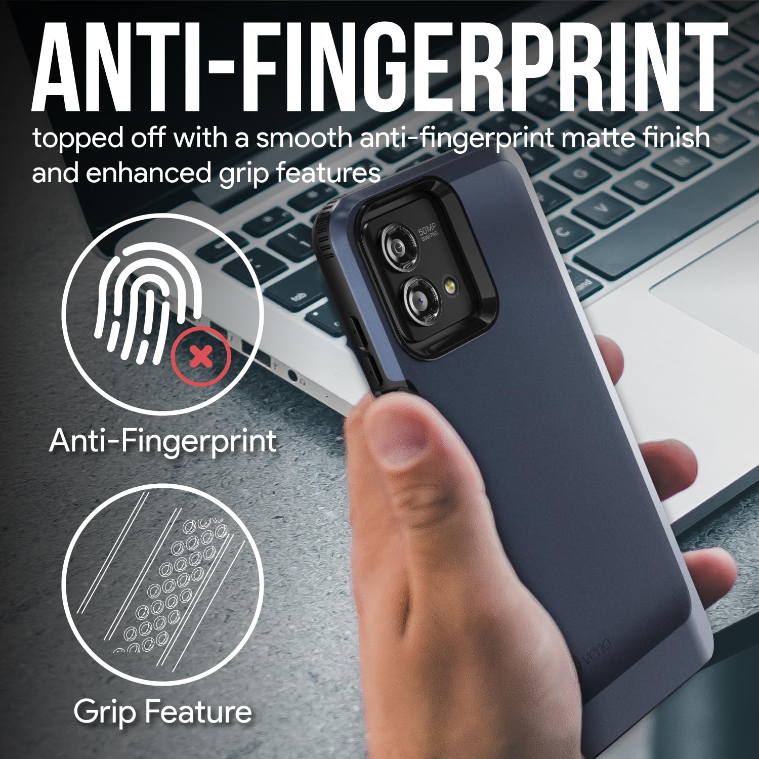 Vena Outcross For Motorola Moto G Stylus 5G (2023) Case, Military Grade Drop Protection, Dual Layer Shockproof Protective Phone