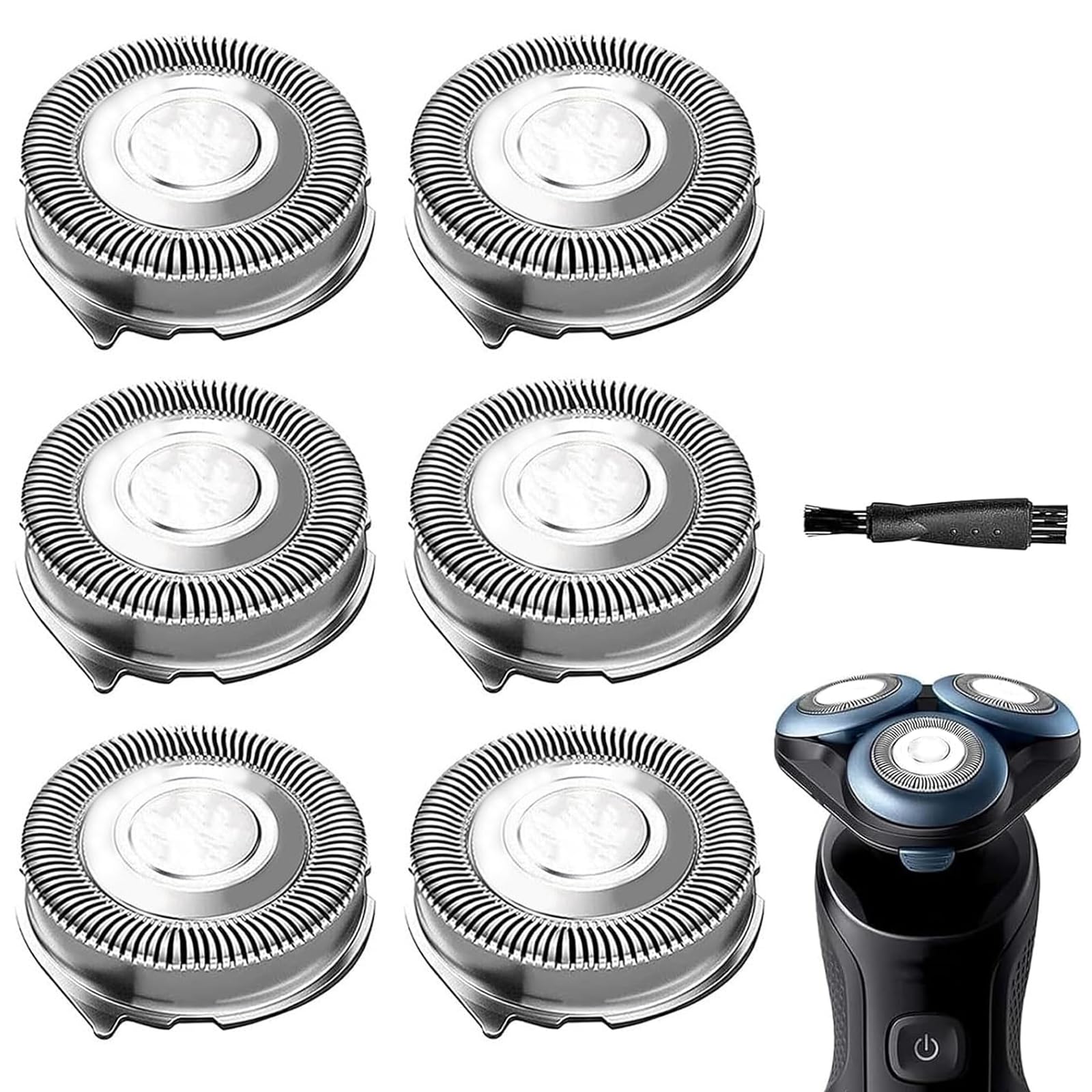 Sh50/52 Replacement Heads Blades Compatible With Phillips Shavers Series 5000, Atxx, Ptxx, Sh50 Shaving Heads Upgraded Compatibl