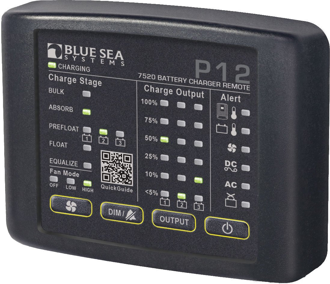 Blue Sea Systems 7520 P12 Battery Charger Led Remote