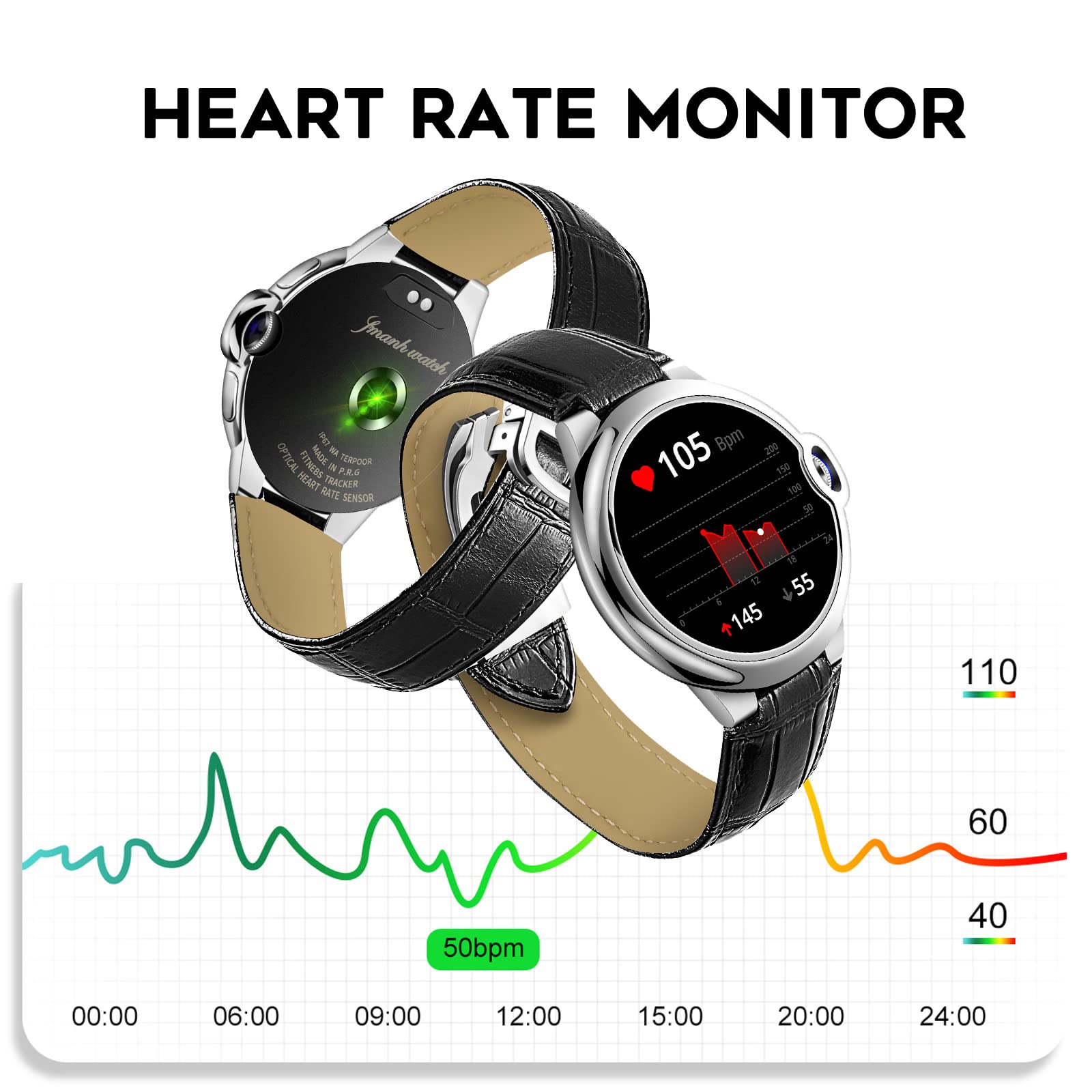 Loluka Smart Watch For Men Women Make Answer Call Heart Rate Sleep Tracker Ip67 Waterproof Fashion Smartwatch Pedometer Calorie