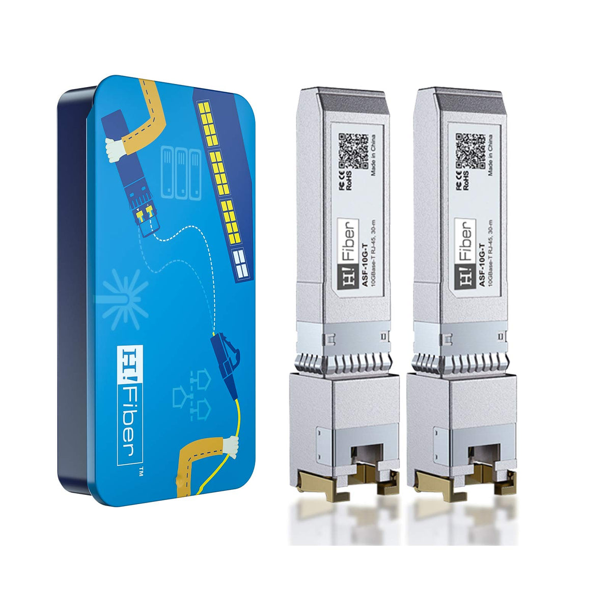 10Gb Sfp+ Rj45 Transceiver, 10Gbase T Ethernet Copper Sfp+ Module Support 10G/5G/2.5G/1.25G, For Cisco Sfp 10G T S, Ubiquiti Uf 