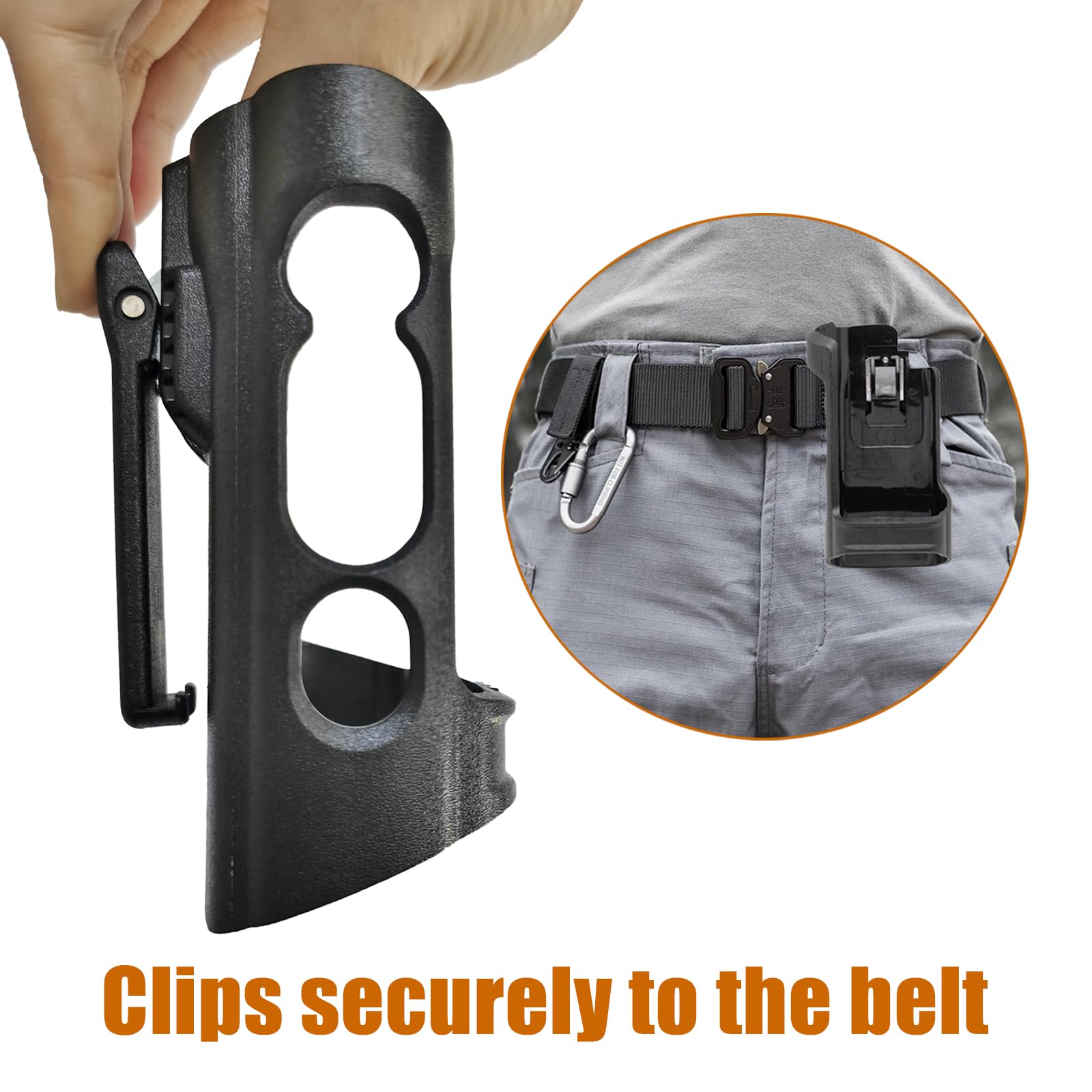 Zwehkd Radio Holster For Motorola Apx 6000 Apx 8000 Pmln5709 Pmln5709A Radio Holder With Belt Clip Models 1.5, 2.5 And 3.5 Black