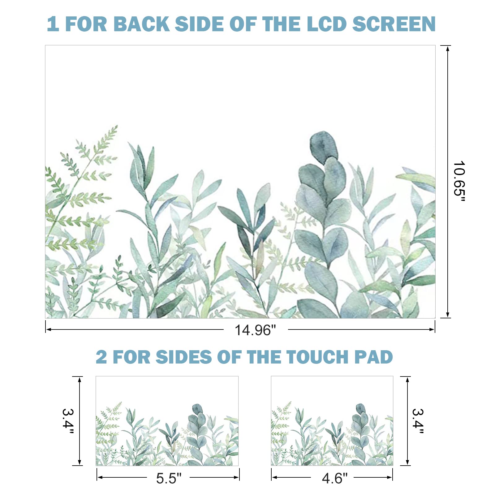 Dinky Laptop Skin Sticker Decal, 12'' 13'' 13.3'' 14'' 15'' 15.4'' 15.7 Inch Laptop Universal Reusable Vinyl Skin Stickers Cover