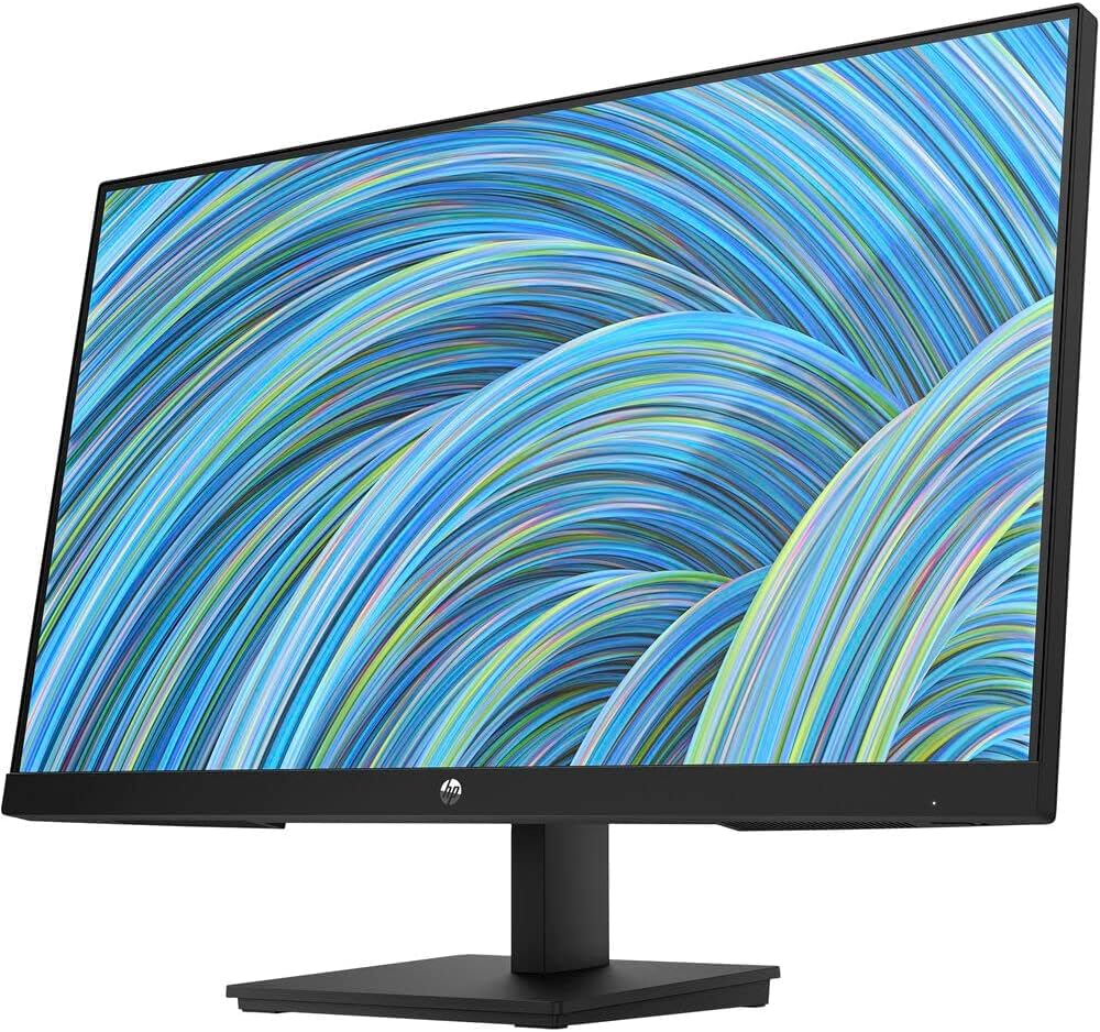 Hp V24V G5 24'' Fhd Computer Monitor (1920X1080), 75Hz Anti Glare Display, Amd Freesync, Hdmi, Vesa Mount, Black, Bundle With Do