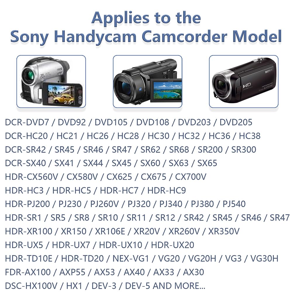 F1Tp Ac L200 Ac Power Adapter For Sony Handycam Charger Dcr Series Dcr Sx40, Dcr Sx41,Dcr Sx44,Dcr  Sx45,Dcr Sx60,Dcr Sx63,Dcr Sx65,Sx83,Sx85,Dcr Sr42,Dcr Sr45,Dcr Sr46,Dcr Sr47,Dcr Sr68