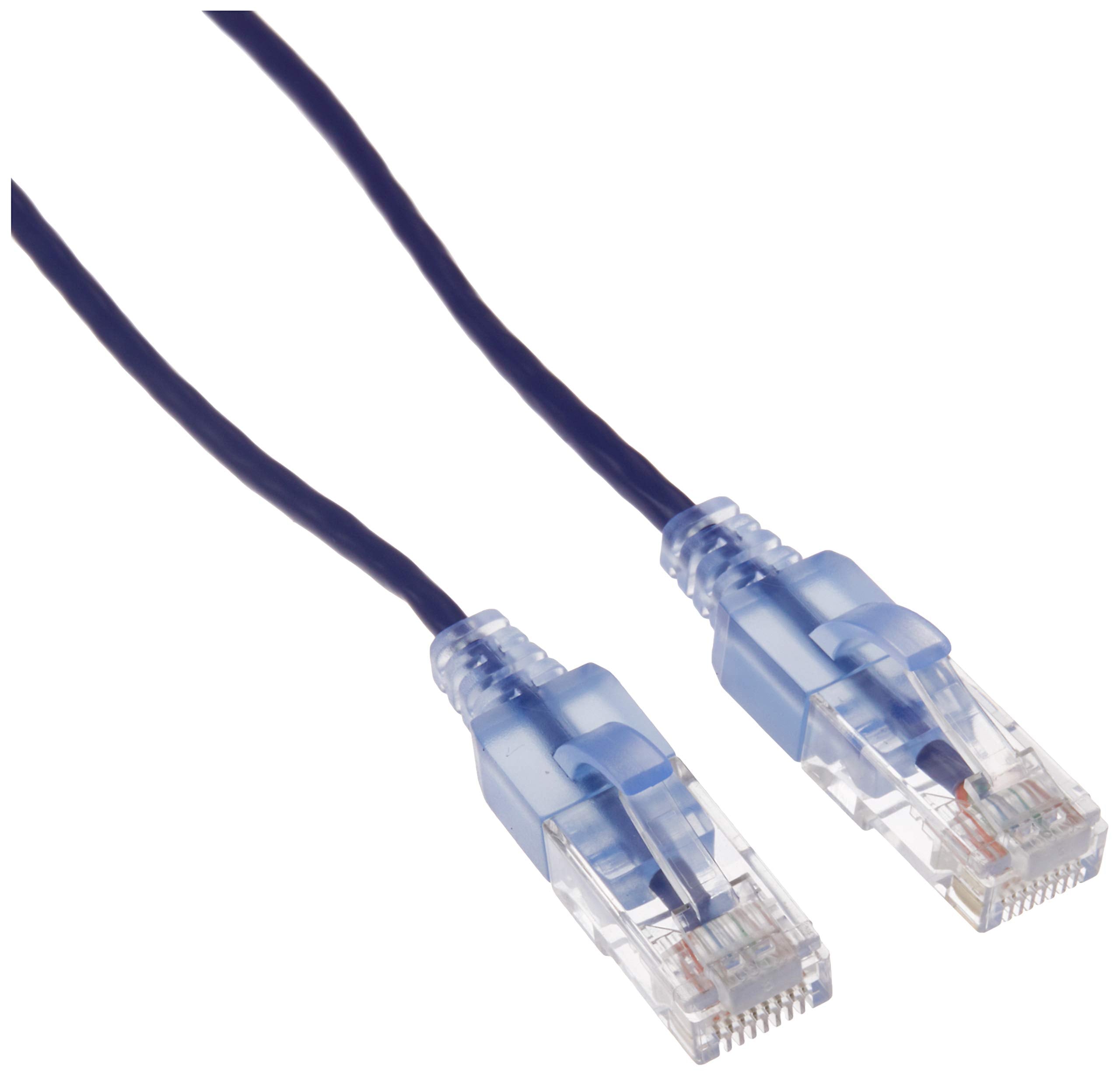 Monoprice Cat6A 25Ft Purple 10 Pk Patch Cable Utp 30Awg 10G Pure Bare Copper Snagless Rj45 Slimrun Series Ethernet Cable