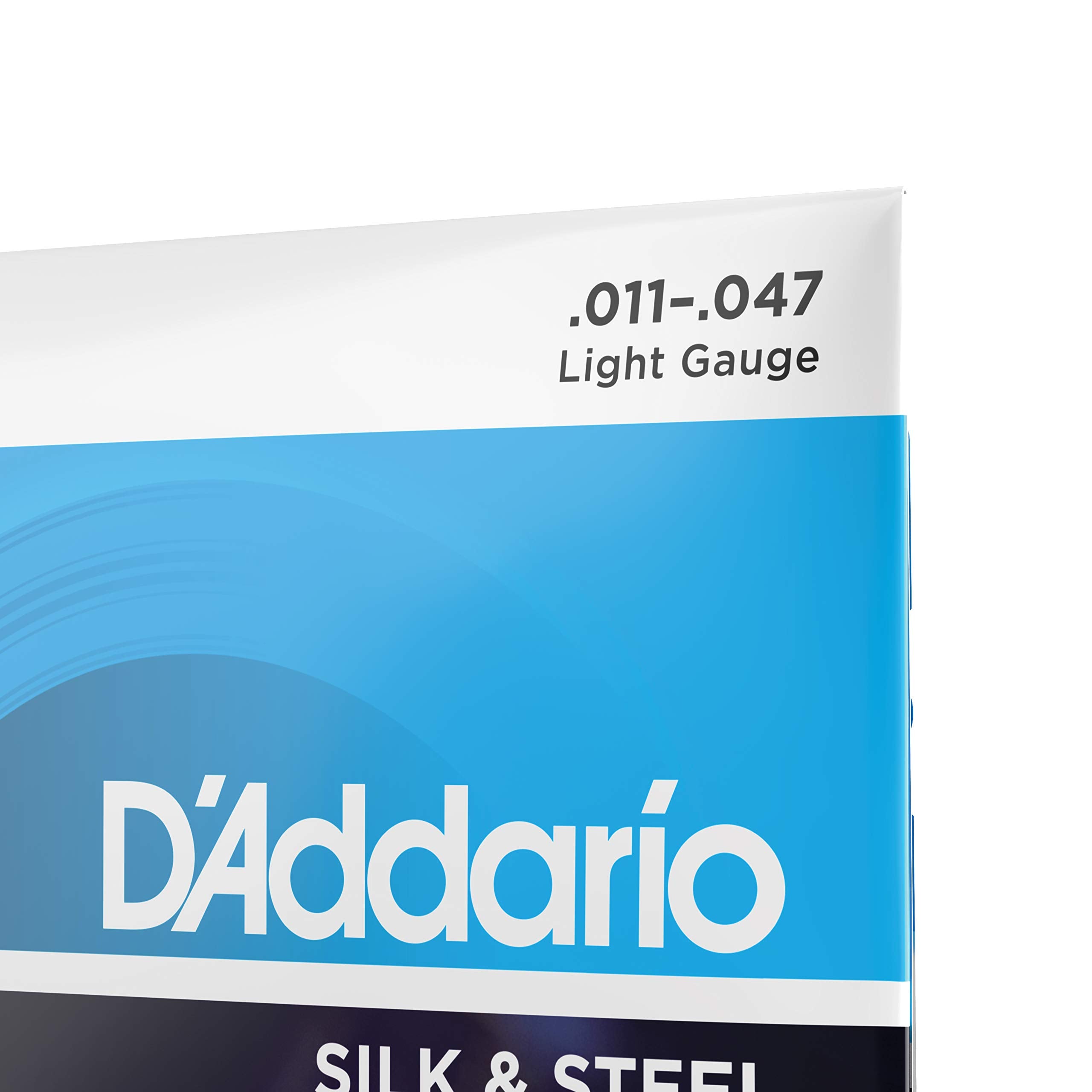 Daddario Silk & Steel Acoustic Guitar Strings - Ej40-6 String - Warm, Mellow Tone - Light, 11-47