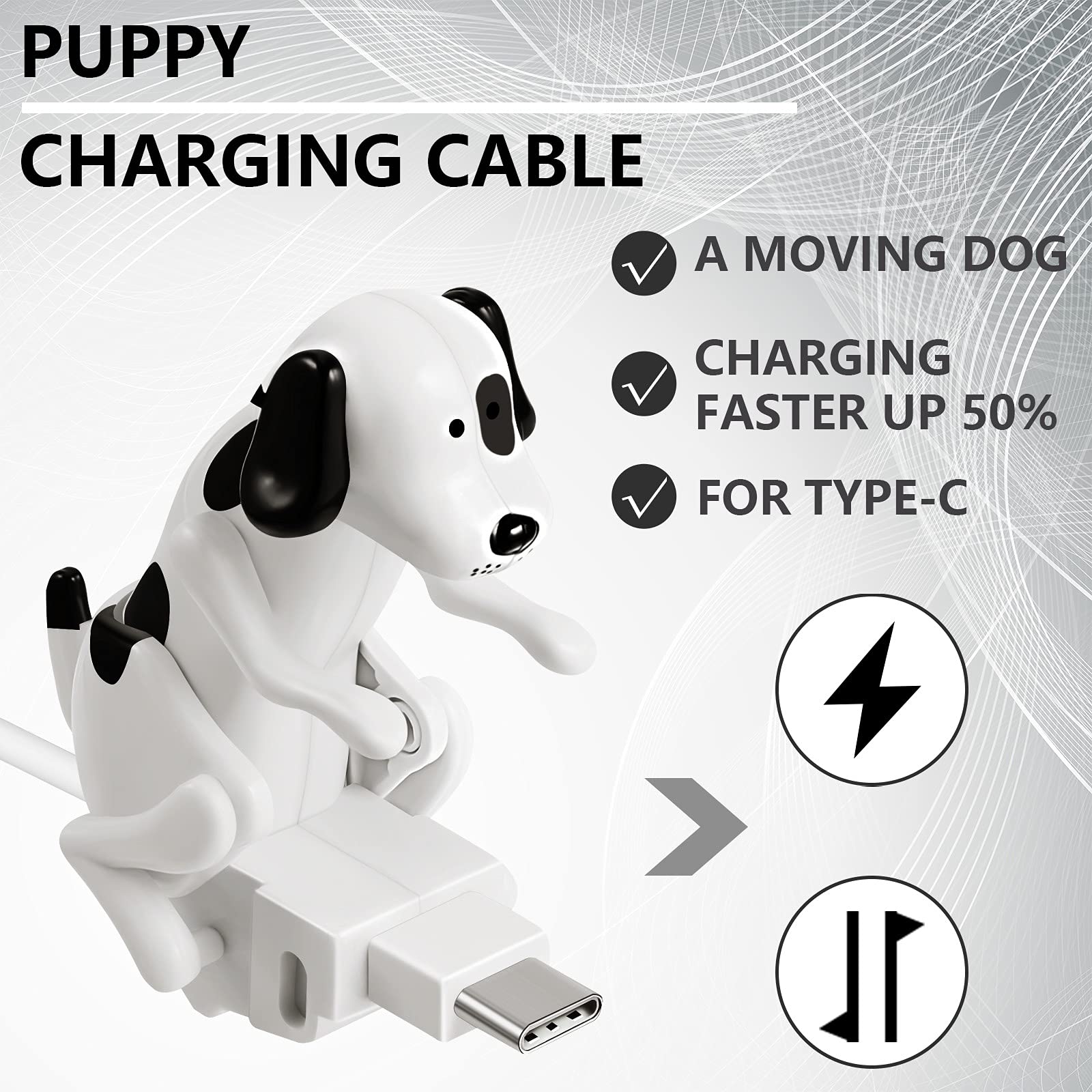 Frienda Dog Charging Cable Dog Smartphone Funny Usb Cable Usb Data Transmission Mini Graduation Season Gift Presents For Chargin