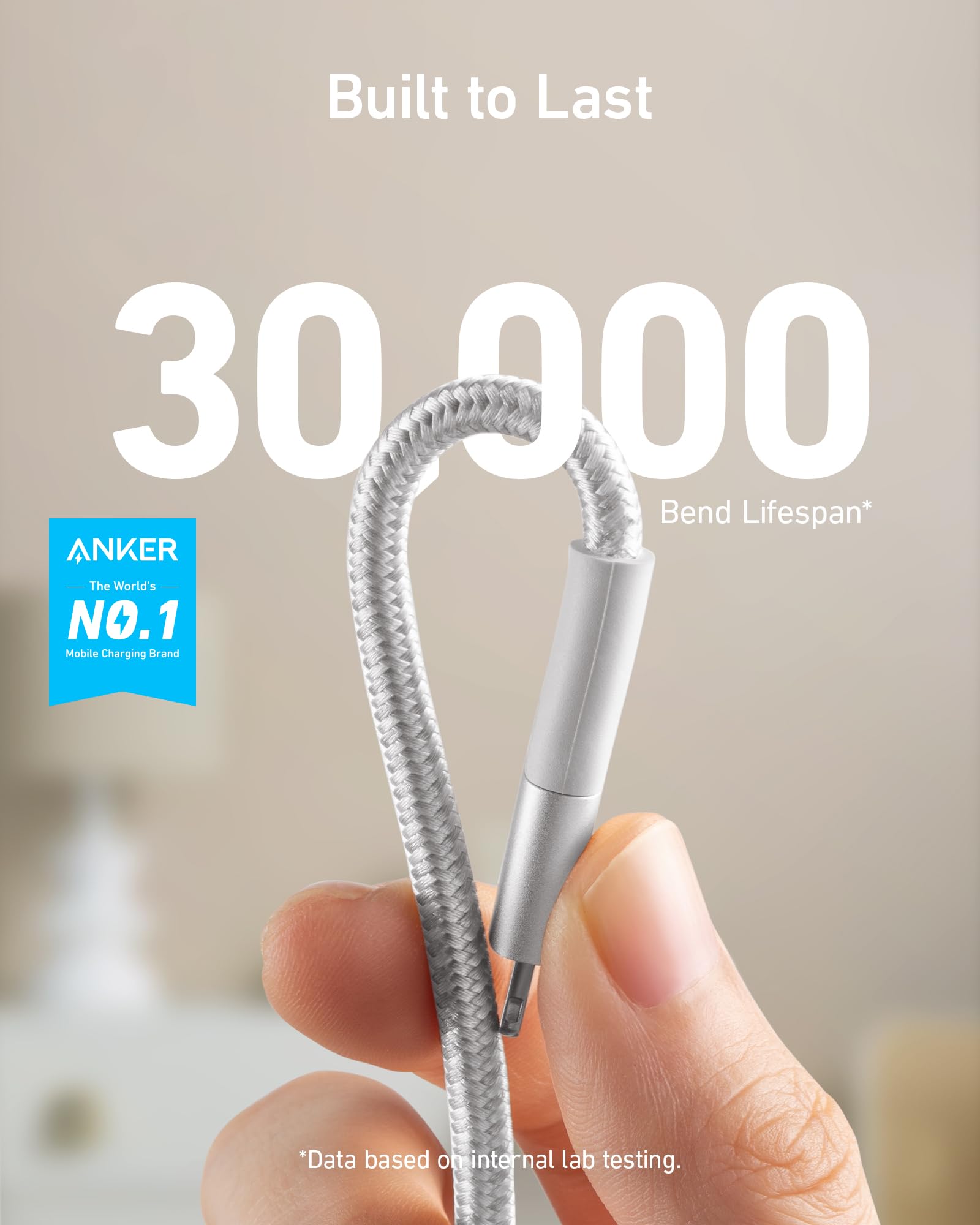 Anker Powerline+ Ii Lightning Cable (10Ft / 3M), Mfi Certified For Flawless Compatibility With Iphone Xs/Xs Max/Xr/Iphone X / 8/