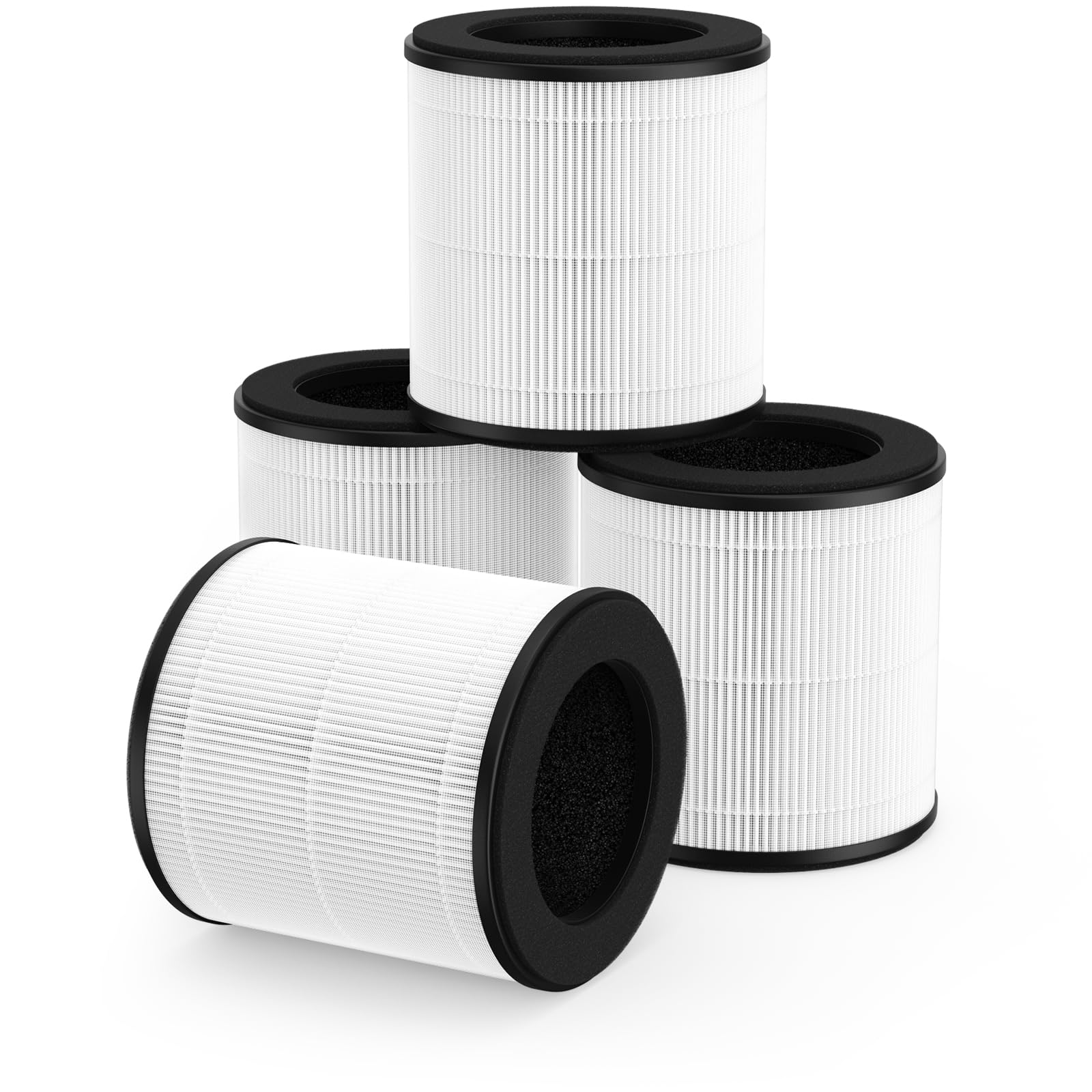 4 Pack B D02L True Hepa Replacement Filter Compatible With Moo Ka And Koios B D02L Purifier, H13 True Hepa Air Filter Set
