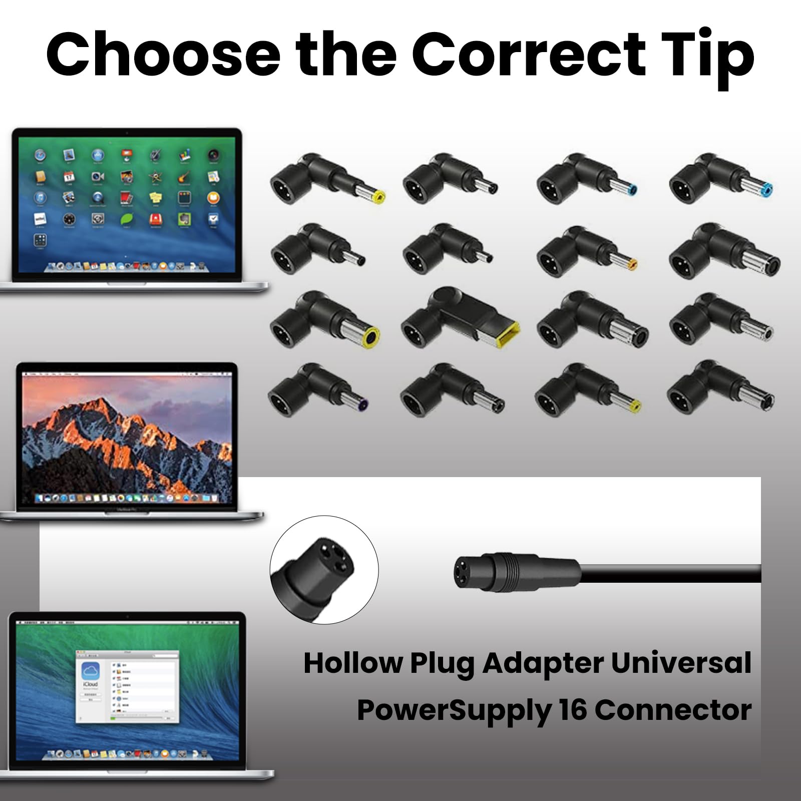 90W Universal Laptop Charger Ac Adapter For Hp Dell Acer Lenovo Asus Ibm Toshiba Samsung Sony Fujitsu Gateway Notebook Ultrabook