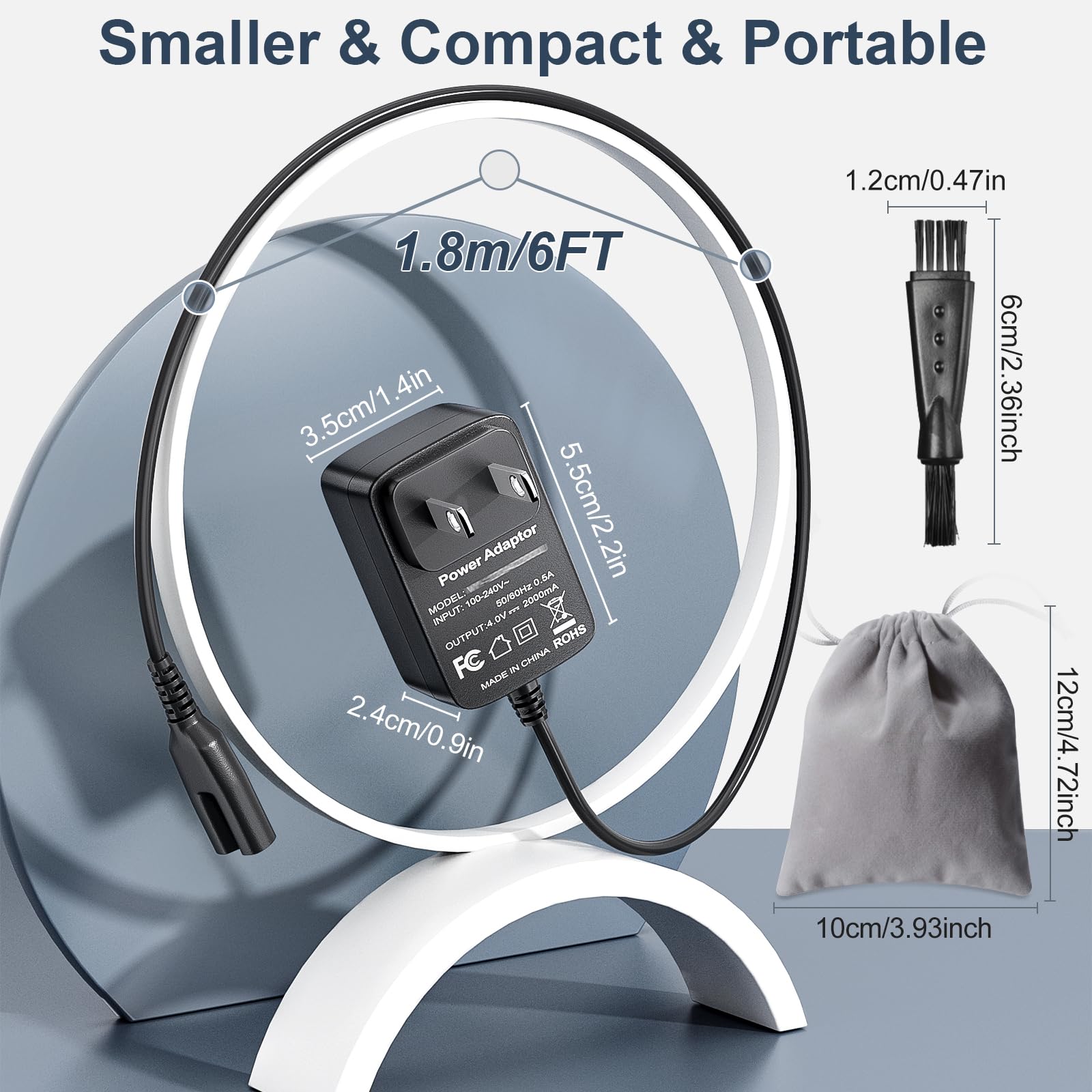 Punasi 4V Replacement Charger For Wahl Magic Clipper Cordless 8164/8591/ 8148/8504/ 8509, 5 Star Magic Clip Cordless Trimmer, 19