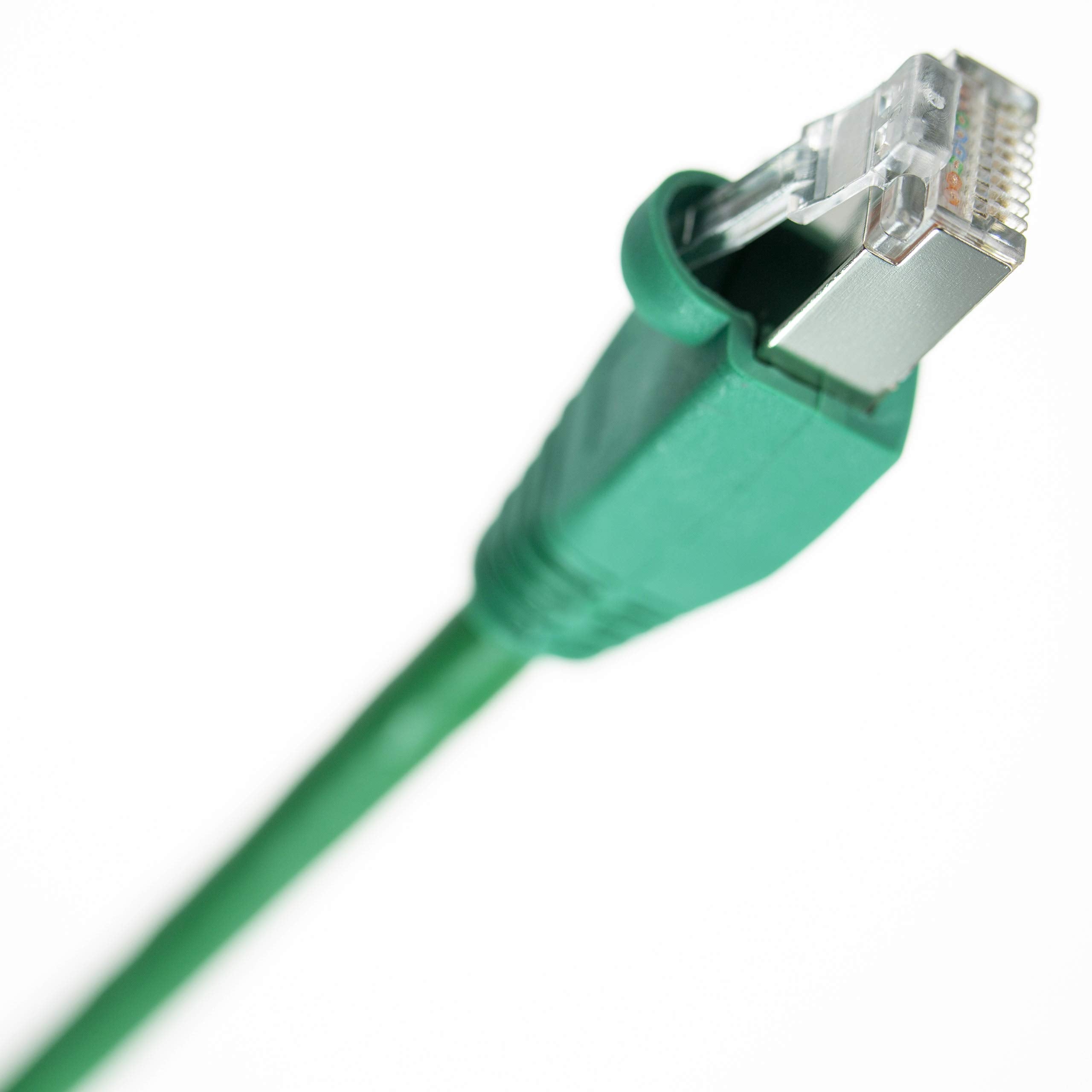 Ntw 25' Cat 6 Snagless Shielded (Stp) Rj45 Ethernet Network Patch Cable Green  345 S6 025Gn