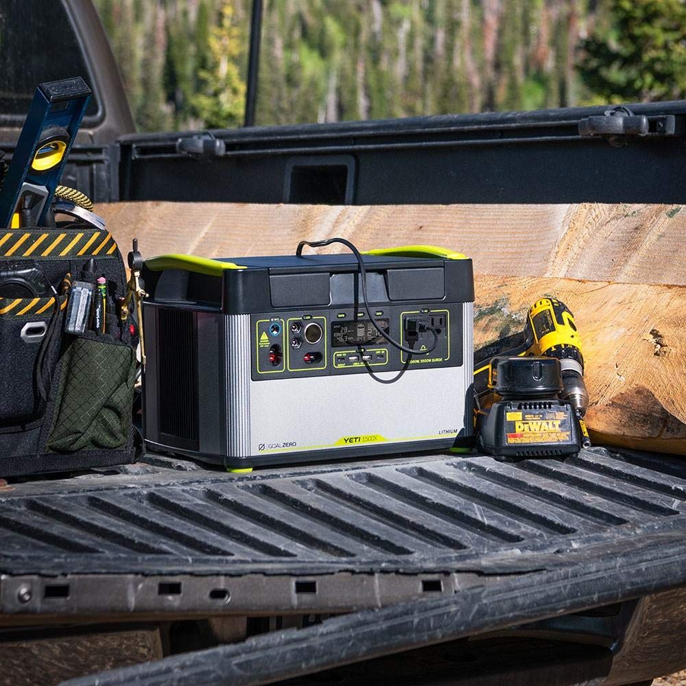 Goal Zero Yeti Portable Power Station - Yeti 1500X W/ 1,516 Watt Hours Battery Capacity, Usb Ports & Ac Inverter - Rechargeable